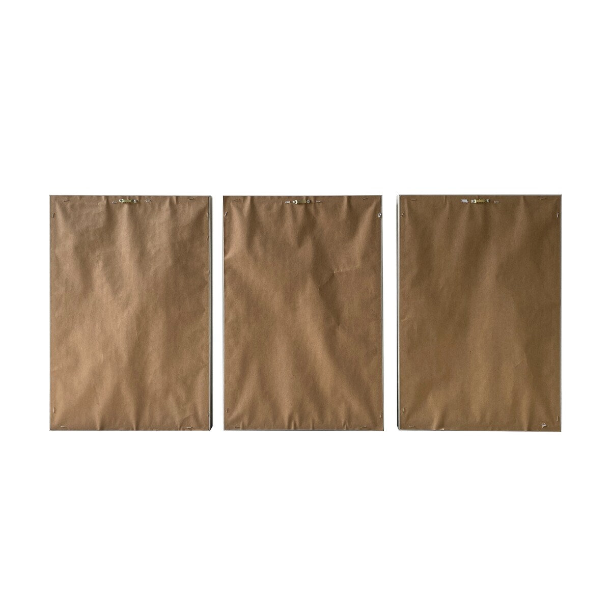 Baroque Triptych 3-Piece Canvas Wall Art Set in Silver Floating Frames - Perfect for Living Room, Bedroom & Office Decor