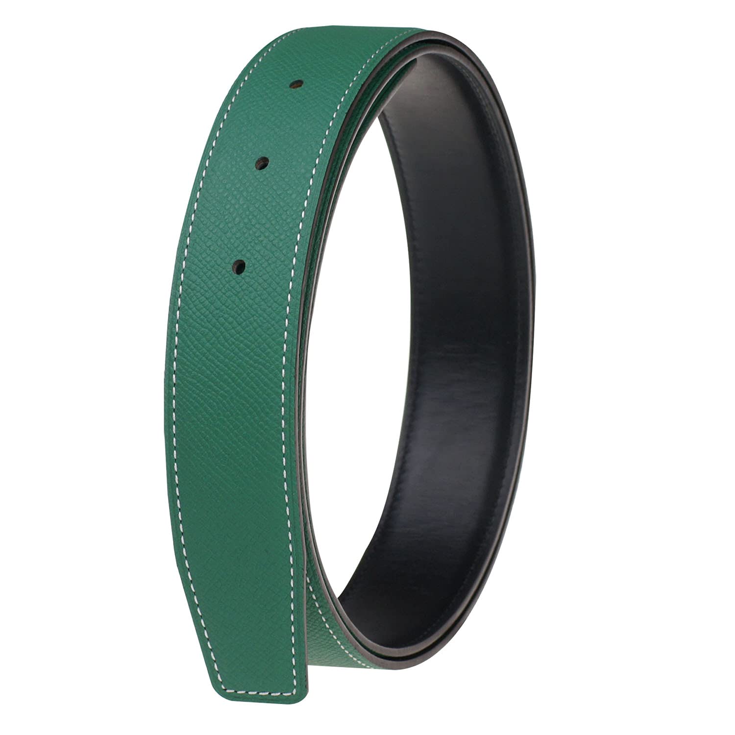Premium Full Grain Cow Leather Belt Strap - 32mm Wide No Buckle Replacement for Men & Women | Durable & Stylish for Casual, Office & Formal Wear
