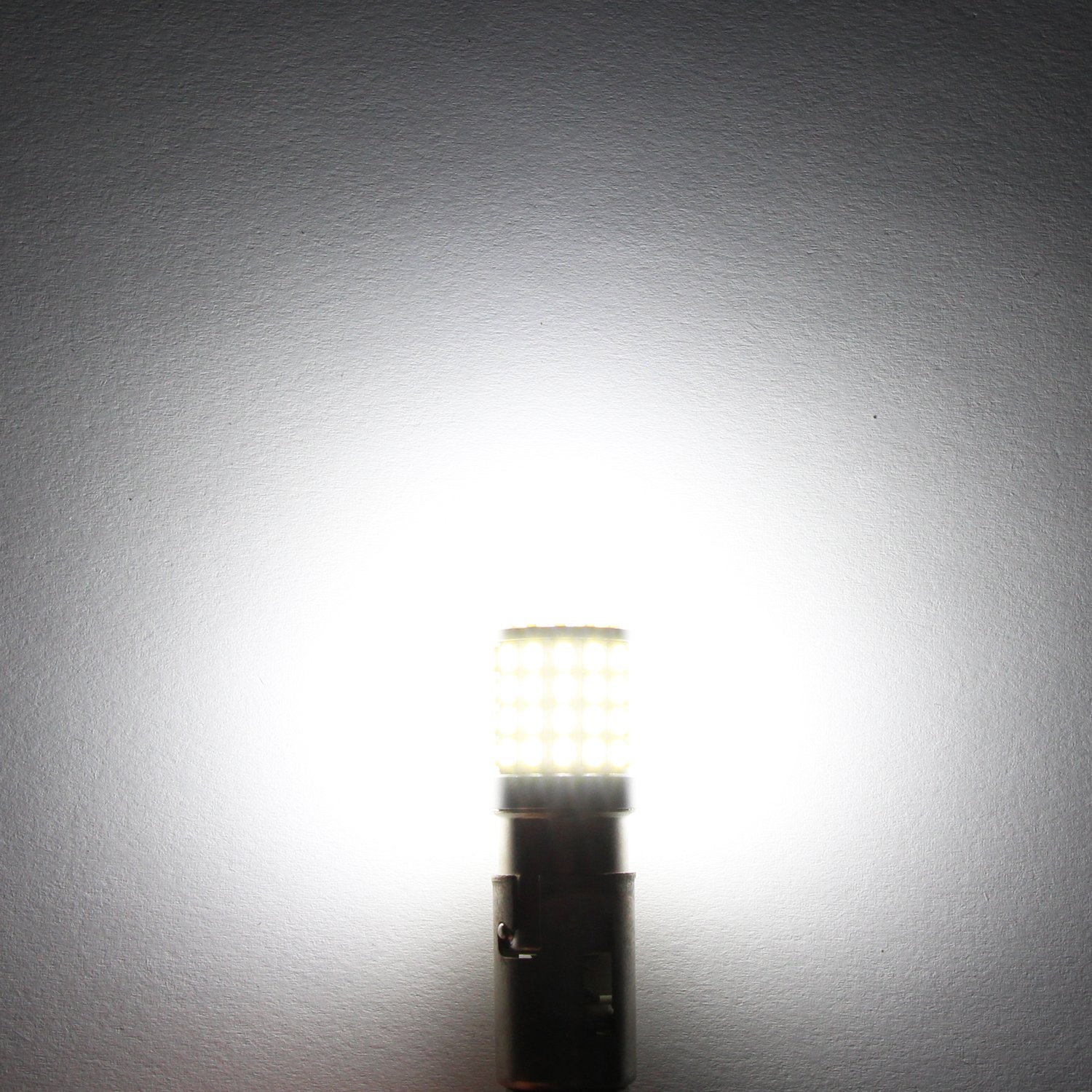 PHINLION 2000 Lumens 7506 1156 LED Reverse Light Bulbs - Super Bright 3014 72-SMD BA15S 1073 1141 LED Backup Bulb for Brake, Stop, Tail Lights - 6000K Xenon White (Pack of 2) - Perfect for Trucks, SUVs, and Cars in Low-Light Parking Scenes