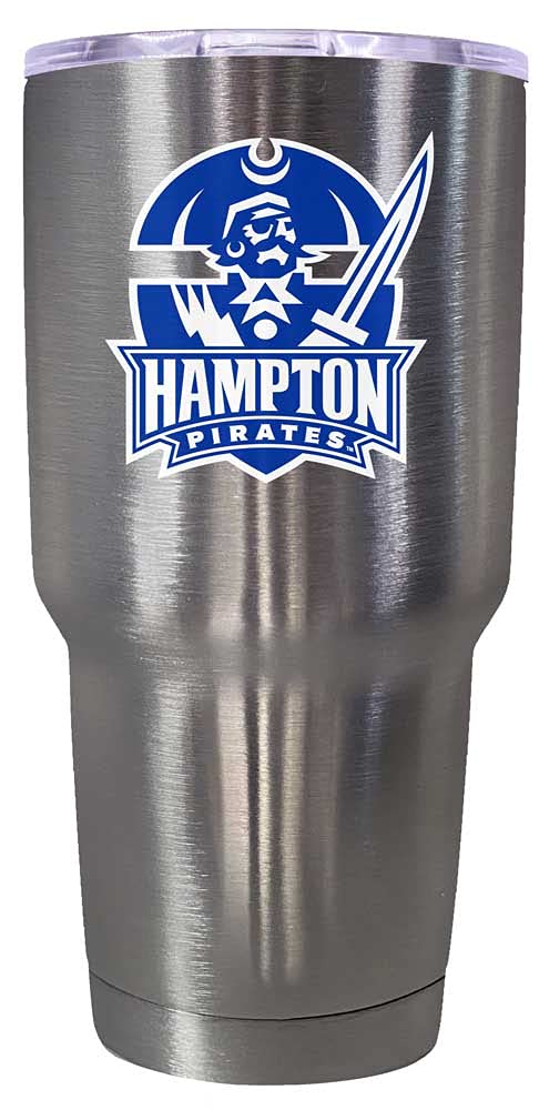 **Hampton University 24 oz Insulated Stainless Steel Tumbler – Officially Licensed Collegiate Cup, Double-Wall Vacuum Insulation, Keeps Drinks Hot/Cold for Hours – Perfect for School, Travel, and Outdoor Activities**