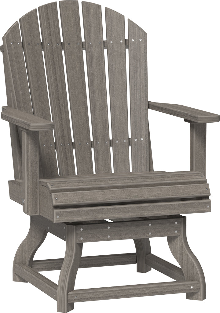 LuxCraft Adirondack Swivel Chair - Outdoor Dining Height Patio Furniture for Backyard, Garden & Poolside Relaxation