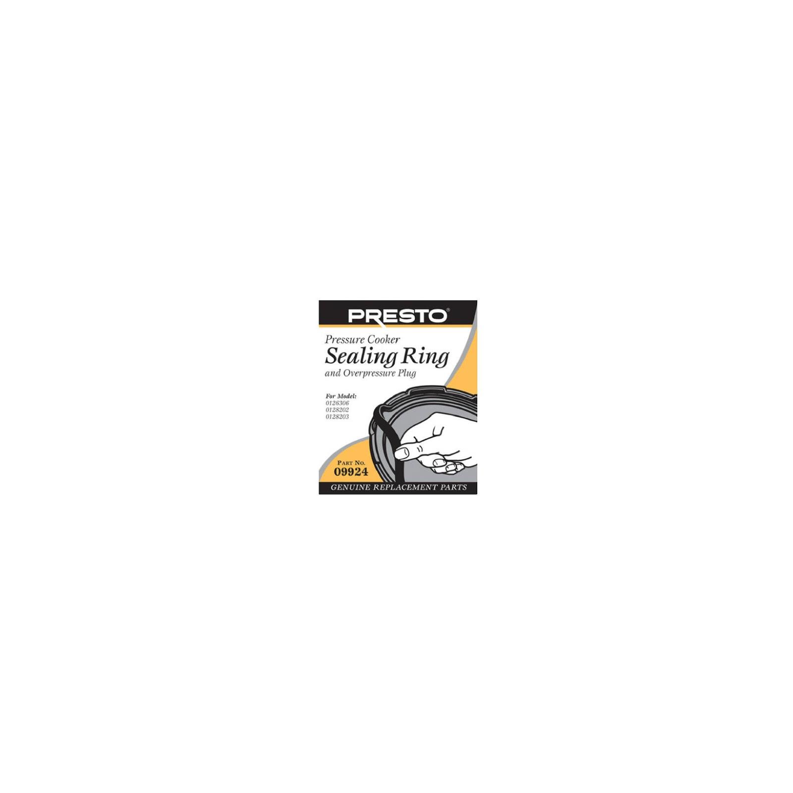 Presto 01263 Super Six Pressure Cooker Sealing Ring with Over Pressure Plug - Replacement Part for Safe & Efficient Cooking - Perfect for Canning, Steaming & Fast Meals