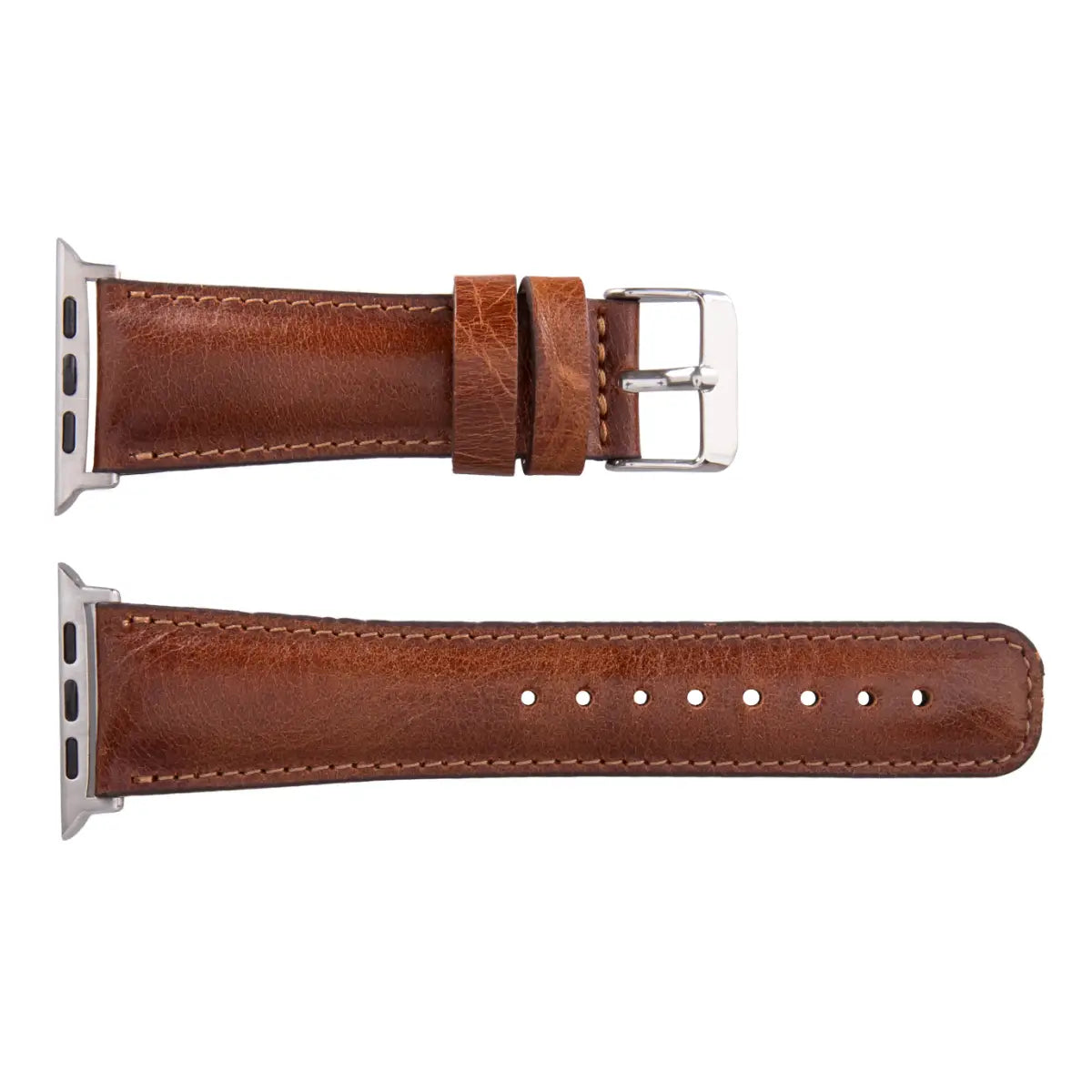 Premium Dark Brown Genuine Leather Apple Watch Band - Classic & Stylish for Men & Women - Perfect for Business, Casual & Everyday Wear