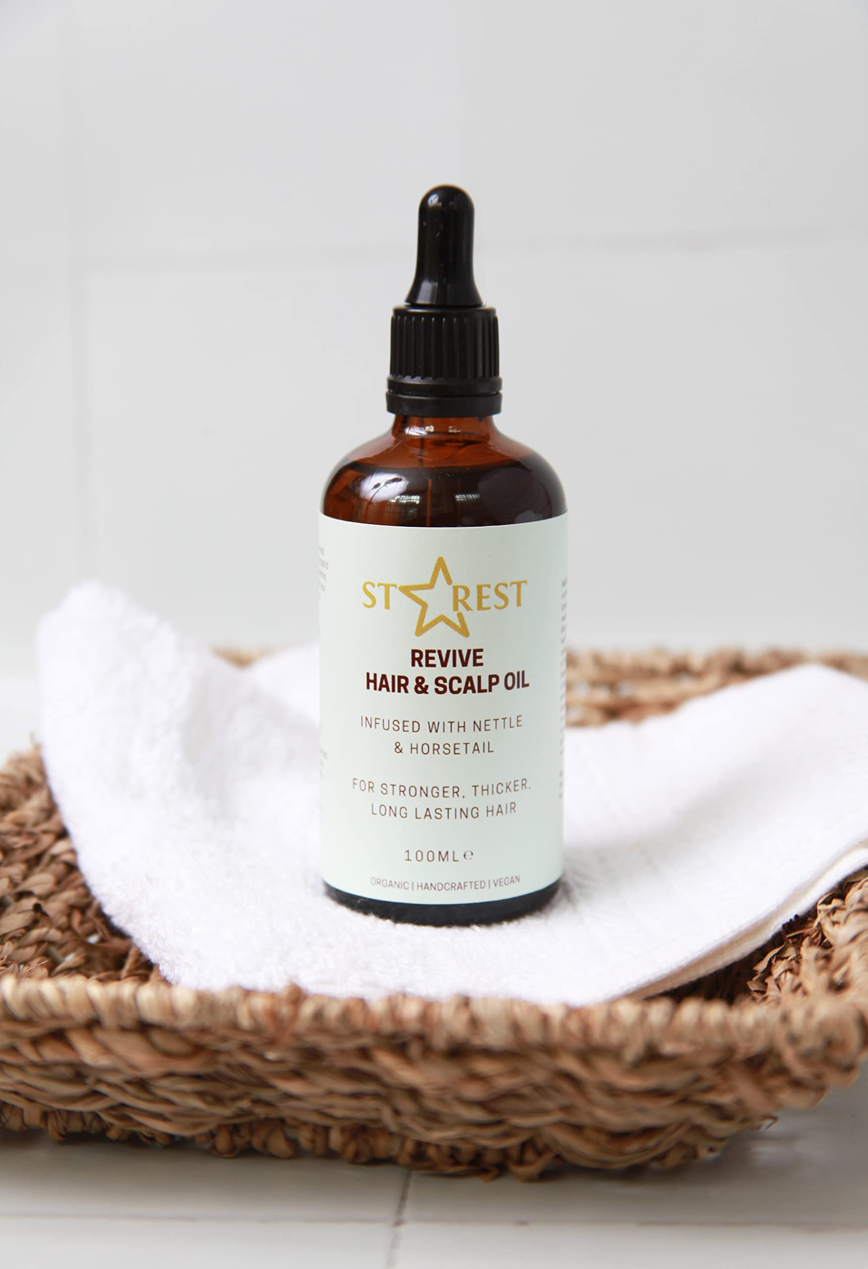 Nettle & Horsetail Hair Growth Oil - Revitalizing Scalp Treatment for Thicker Hair | Soothing Moisturizer & Nourishing Oil for Dry Scalp | Perfect for Daily Hair Care & Styling Routine