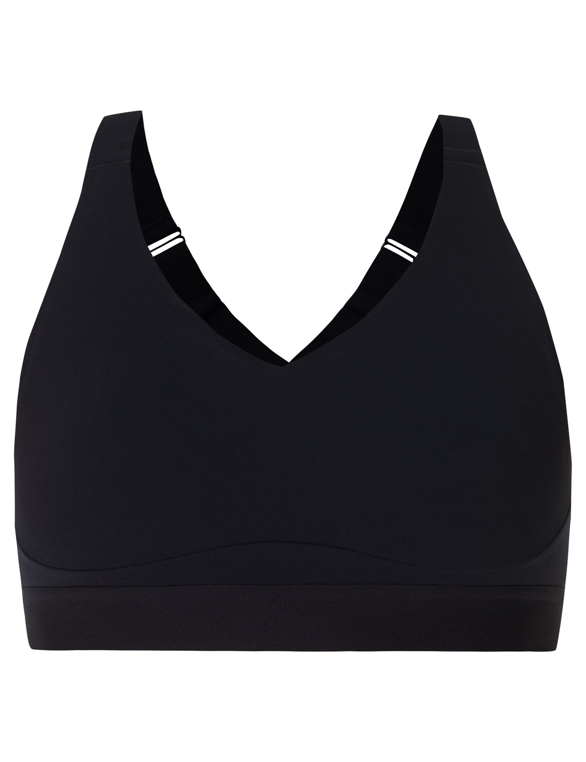 Power Pulse Sports Bra for Women - High Impact Support, Breathable & Moisture Wicking Activewear - Perfect for Running, Gym Workouts & High-Intensity Training (Black)