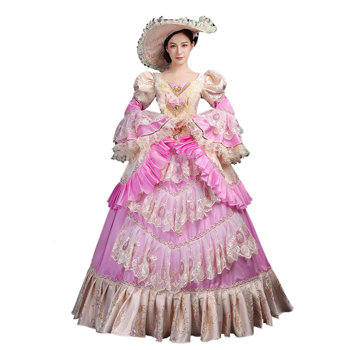 CountryWomen Women's Royal Vintage Medieval Dress - Gothic Victorian Costume for Masquerade Balls, Renaissance Fairs & Themed Parties | Elegant Historical Fashion