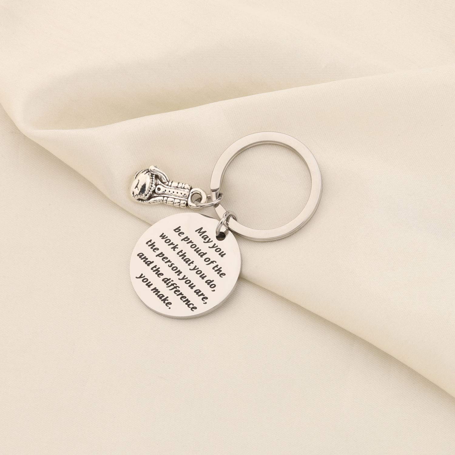 AKTAP Boxing Gloves Keychain - Boxing Jewelry for Men & Women - Motivational Boxer Keyring Gift for Fitness Enthusiasts - Perfect for Gym Bags, Keychains & Boxing Fan Collections