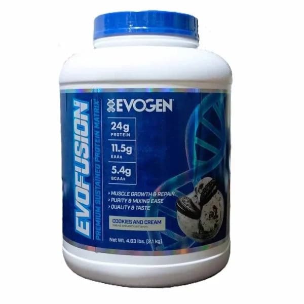 Evogen Evofusion 2100g Premium Protein Powder - Muscle Recovery & Growth Supplement for Athletes & Bodybuilders | Post-Workout & Meal Replacement | Chocolate & Vanilla Flavors