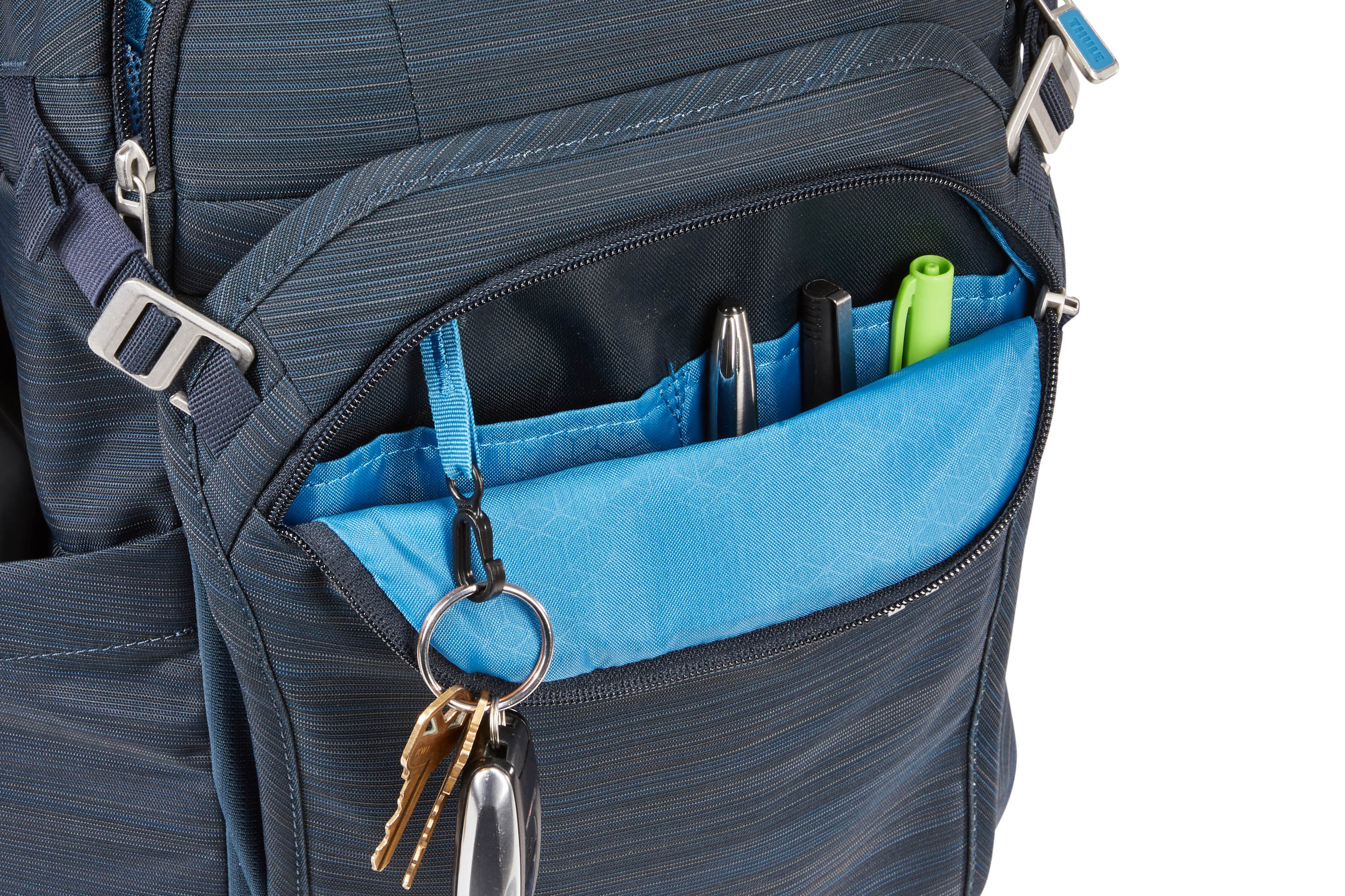 Thule Construct 24L Laptop Backpack - Carbon Blue | Water-Resistant Travel & Work Backpack for Men & Women | Perfect for Commuting, Business Trips & Daily Use