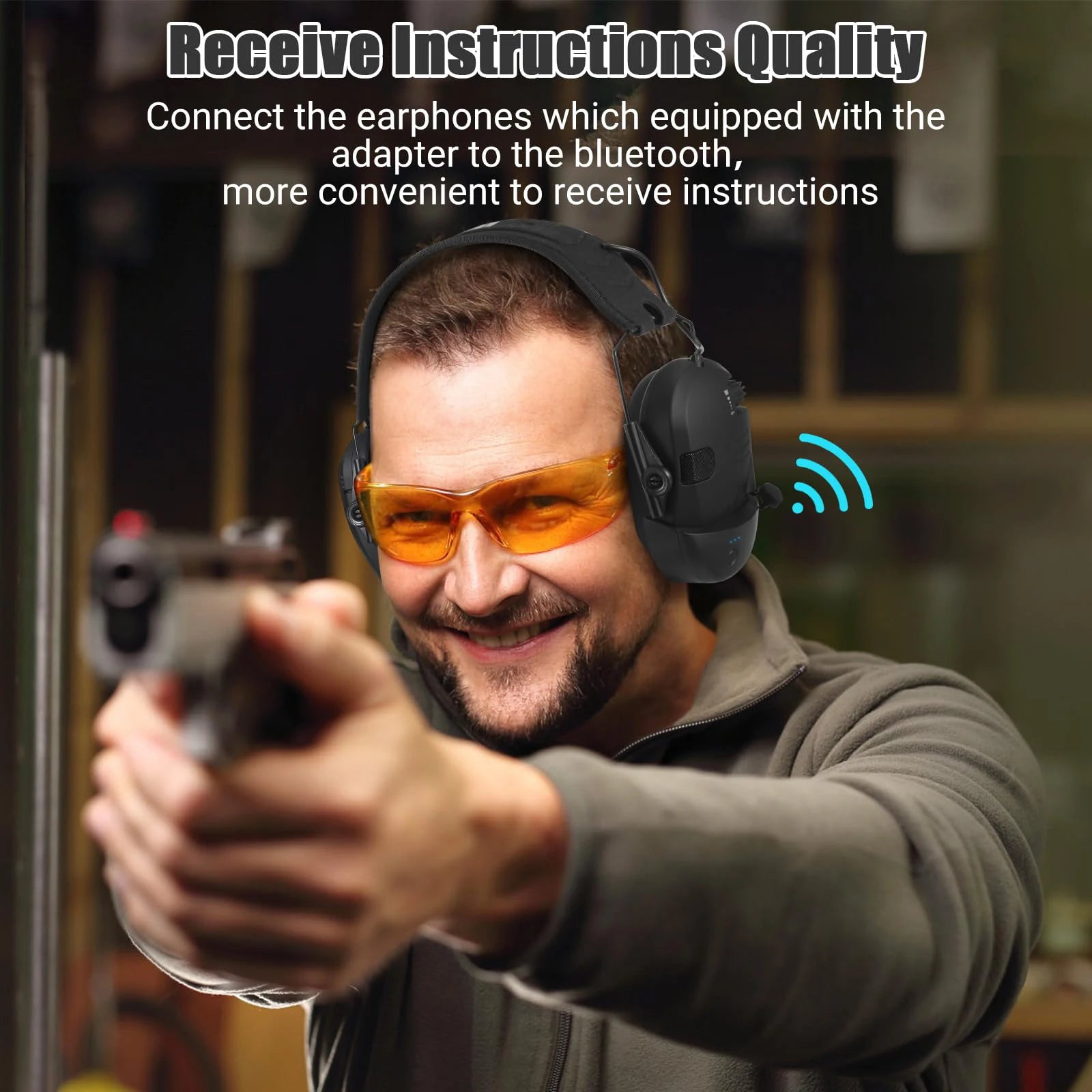 Wireless Bluetooth Adapter for Walker's Shooting Earmuffs - Hands-Free Audio for Hunting, Shooting Range & Outdoor Activities