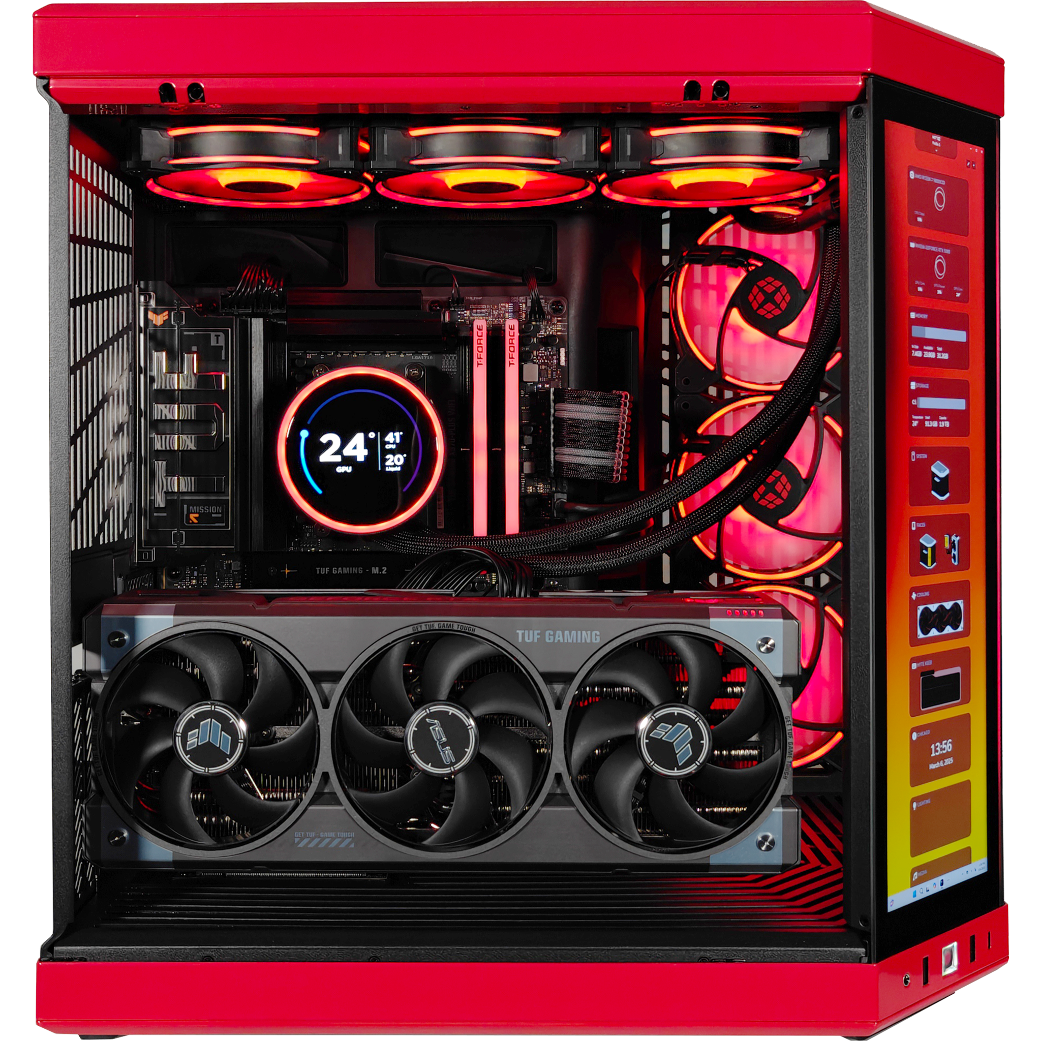 Y70 Red Eye Ultimate X3D Gaming PC - AMD Ryzen Processor, RTX Graphics, Ready to Ship for Esports & VR Gaming