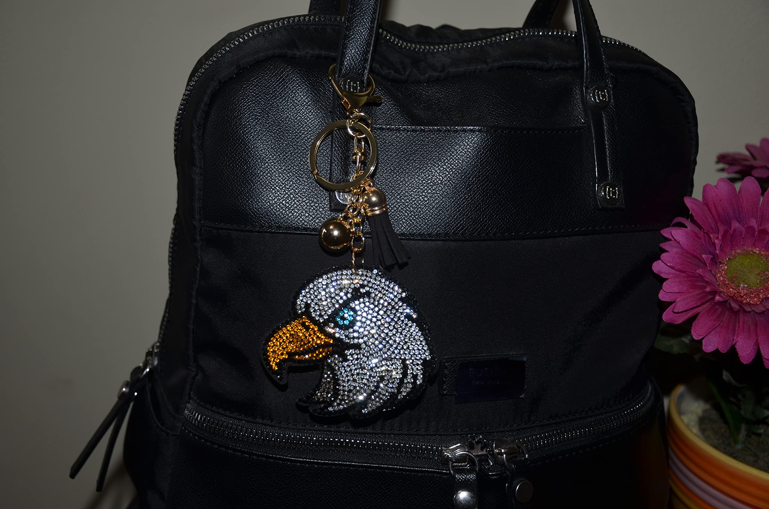 Sparkling Rhinestone Keychain for Women - Elegant Bling Keychain Accessories, Car Keys & Purse Charms - Perfect for Handbags, Wallets & Gift Giving