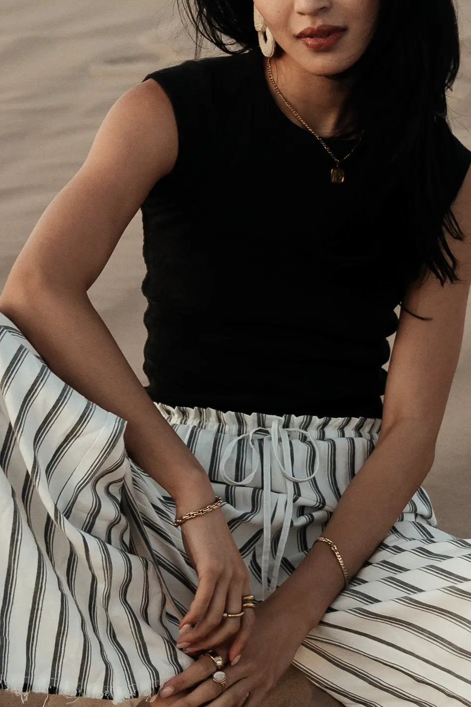 Black Huxley Tank Top - Stylish & Comfortable Women's Casual Shirt for Everyday Wear, Gym, and Outfits
