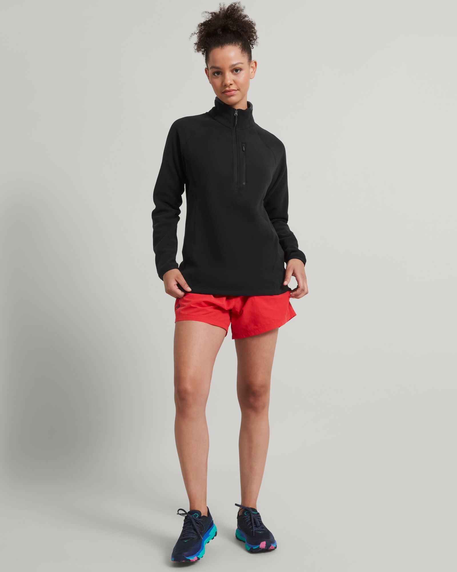 Women's Ridge 100 PrimaLoft Bio Pullover Jacket - Lightweight Insulated Winter Hoodie for Hiking & Outdoor Activities (Black)