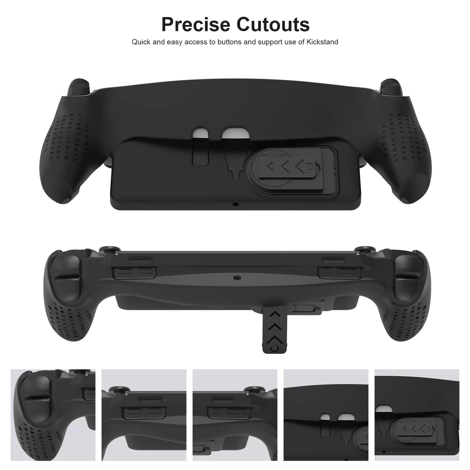 Premium PS5 Portal Remote Player Protective Case - Stylish & Comfortable with Built-in Kickstand (Black) | Perfect for Gaming On-The-Go & Travel Protection