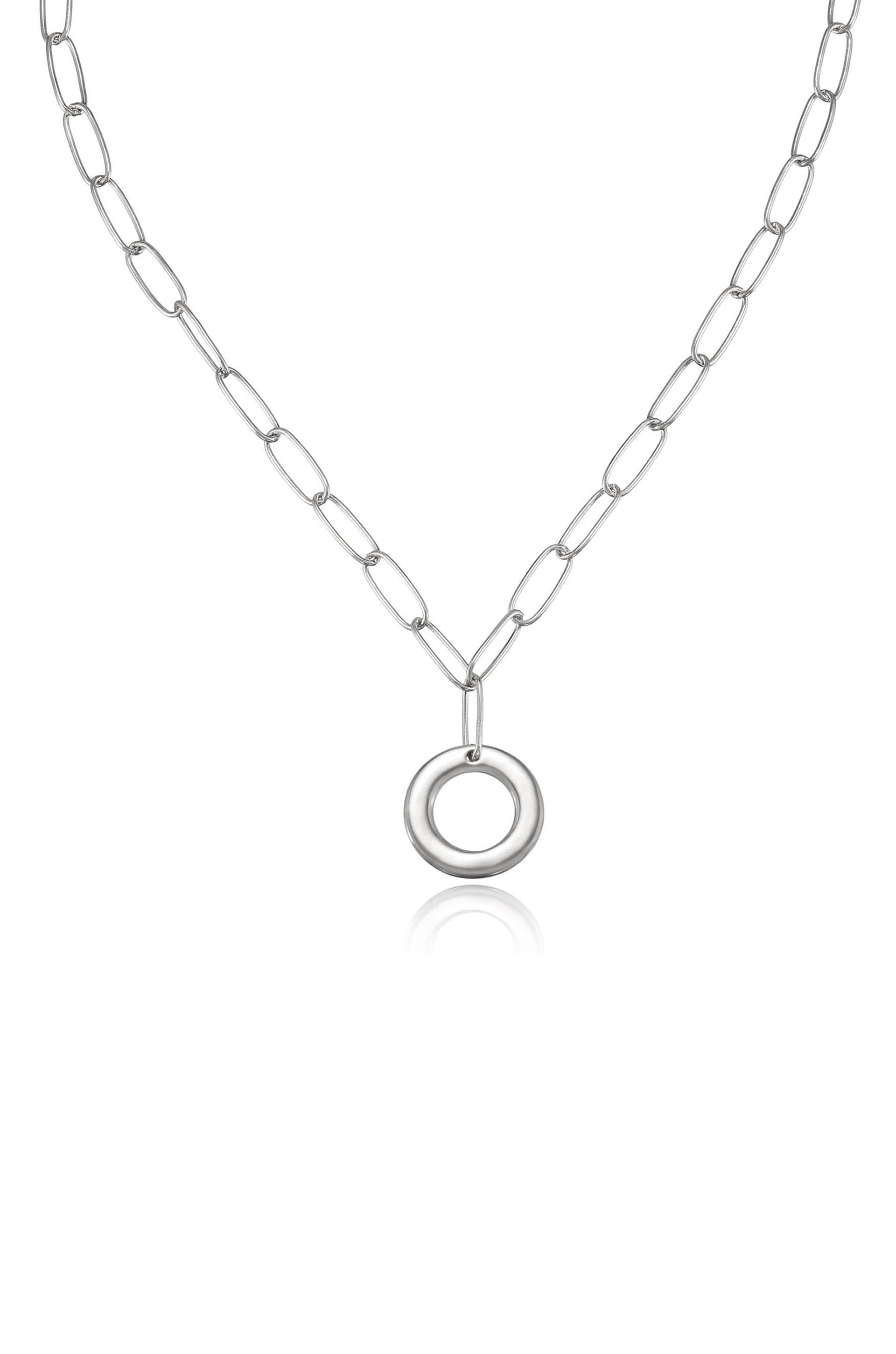 Personalized Initial Necklace with Paperclip Link - Custom Name Letter Jewelry for Women - Perfect Gift for Birthday, Anniversary & Everyday Wear