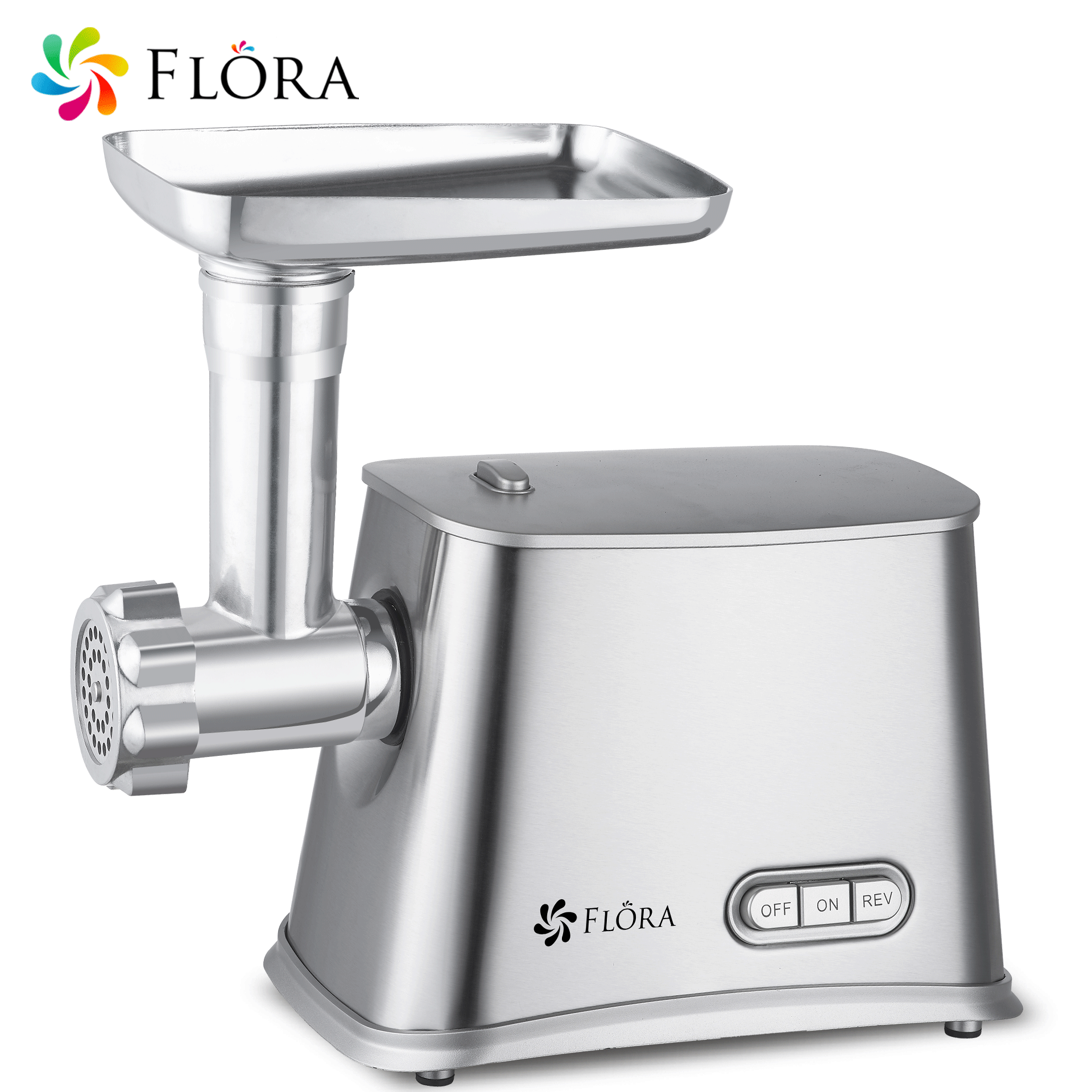 Flora Max 2800W Electric Meat Grinder & Sausage Stuffer Machine - Professional Kibbeh Maker (Model FL MGM GS550) - Perfect for Home Butchering, Sausage Making & Middle Eastern Cooking