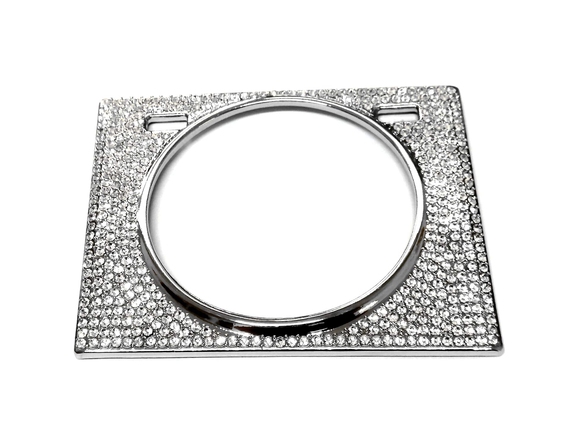 2016-2021 Lexus RX350 RX450 Interior Rhinestone Clock Decals - Silver Car Bling Accessories for Dashboard & Center Console Decoration