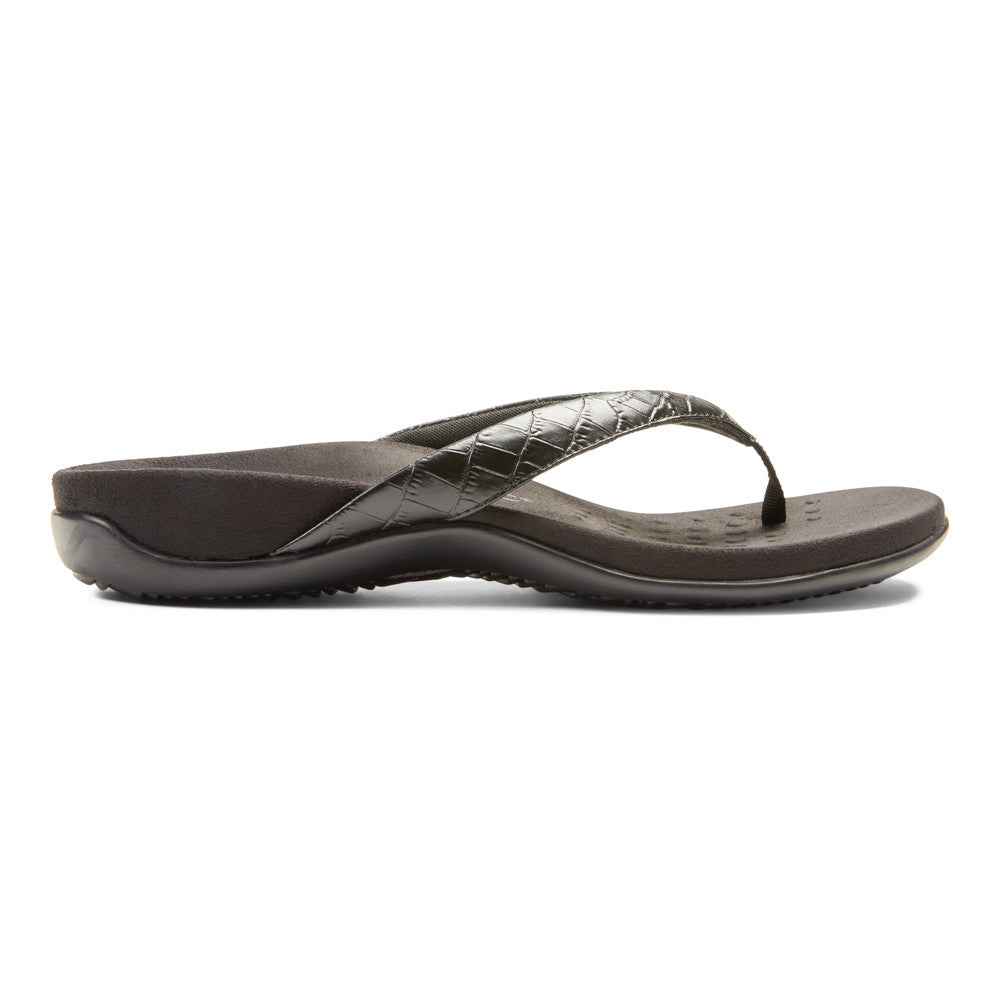 Vionic Women's Dillon Toe Post Sandals - Orthopedic Arch Support Flip Flops for Plantar Fasciitis Relief - Perfect for Beach, Pool & Summer Walking