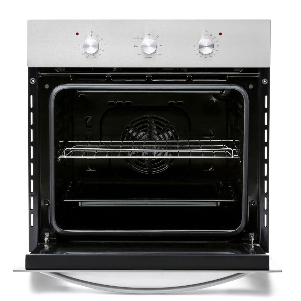 Empava 24 Inch Stainless Steel Electric Single Wall Oven - 24WOB14 | Built-in Convection Oven for Baking, Roasting & Broiling | Perfect for Modern Kitchens & Home Chefs