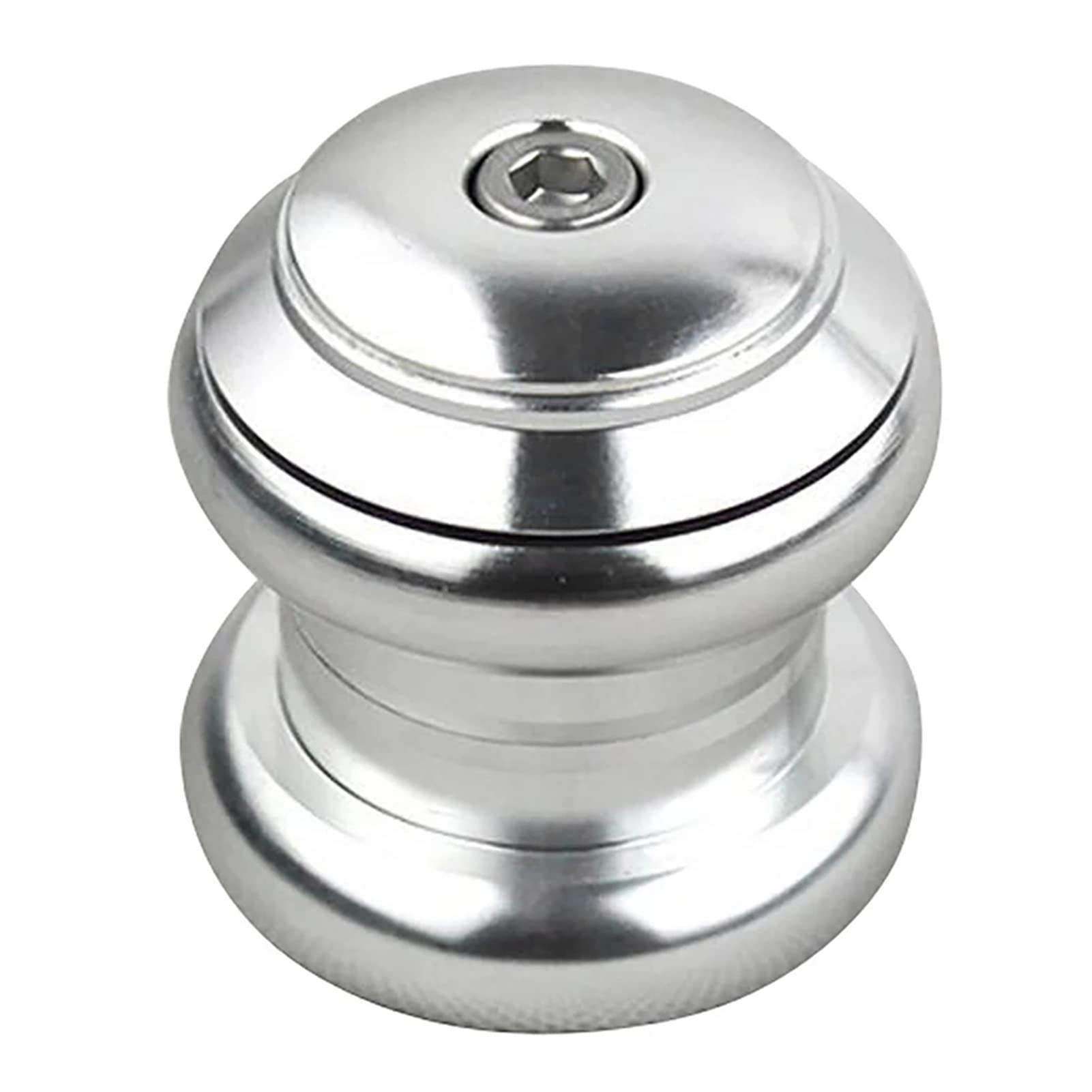 34mm Bike Headsets Steering Sealed Cartridge Bearings - CNC Threadless External Headset for Mountain & Road Bikes - Durable Silver Color - Perfect for Cycling Enthusiasts & Bike Upgrades