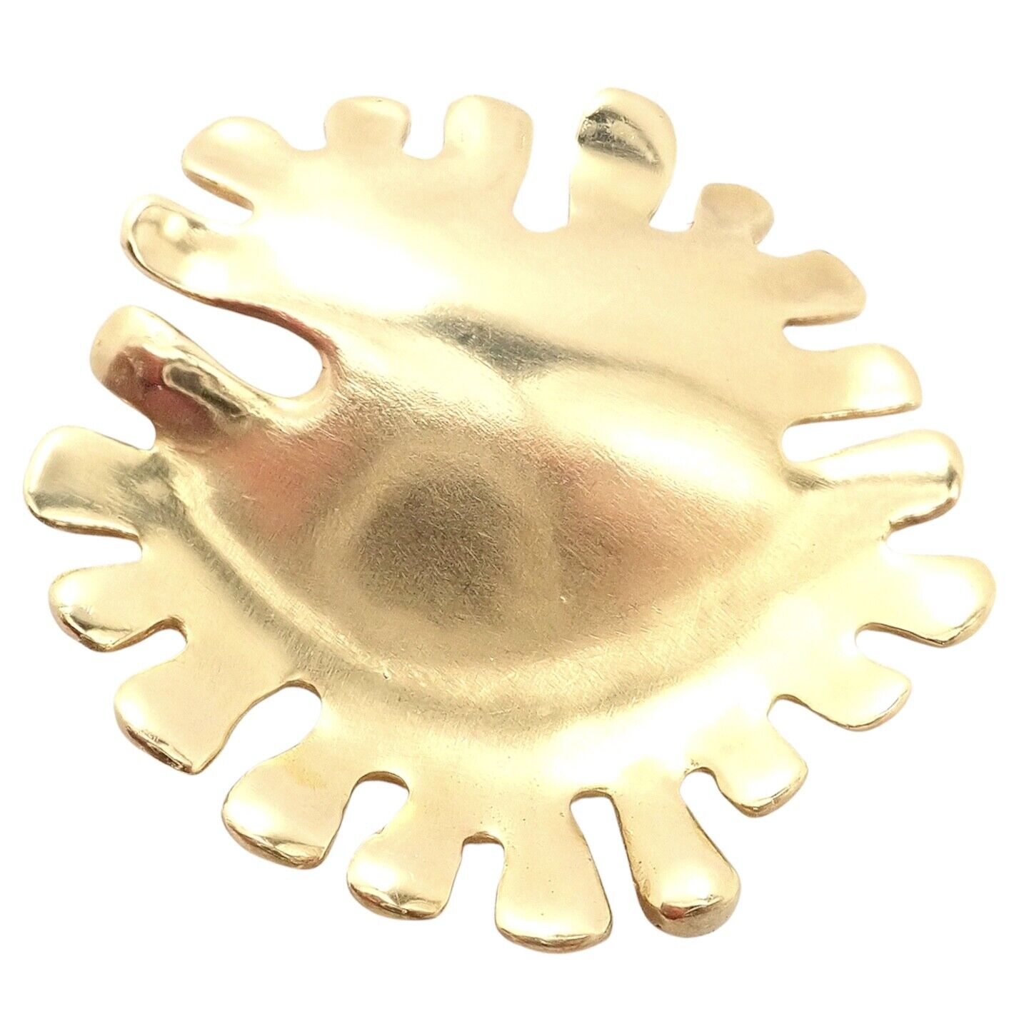 Authentic Tiffany & Co Cummings 18k Yellow Gold Nickelodeon Abstract Pin Brooch - Vintage Luxury Jewelry for Collectors & Fashion Enthusiasts - Perfect for Special Occasions, Gift Giving & Jewelry Collections