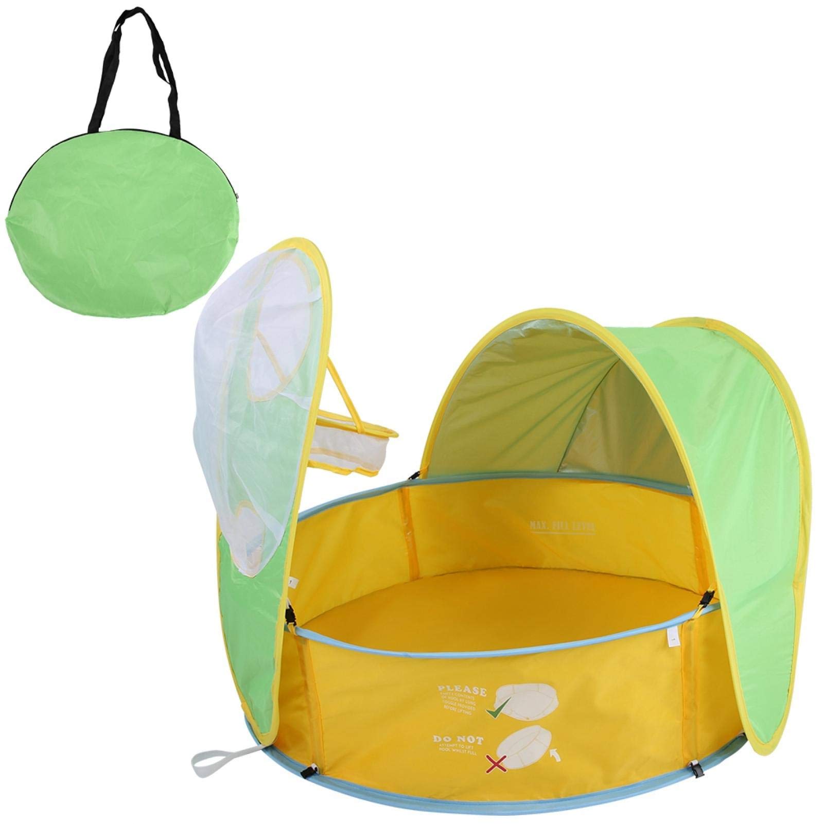01 Child Beach Tent - Portable Folding Baby Swimming Pool Tent for Kids, Summer Plastic Courtyard Shelter, Perfect for Beach, Pool, Park, and Backyard Adventures