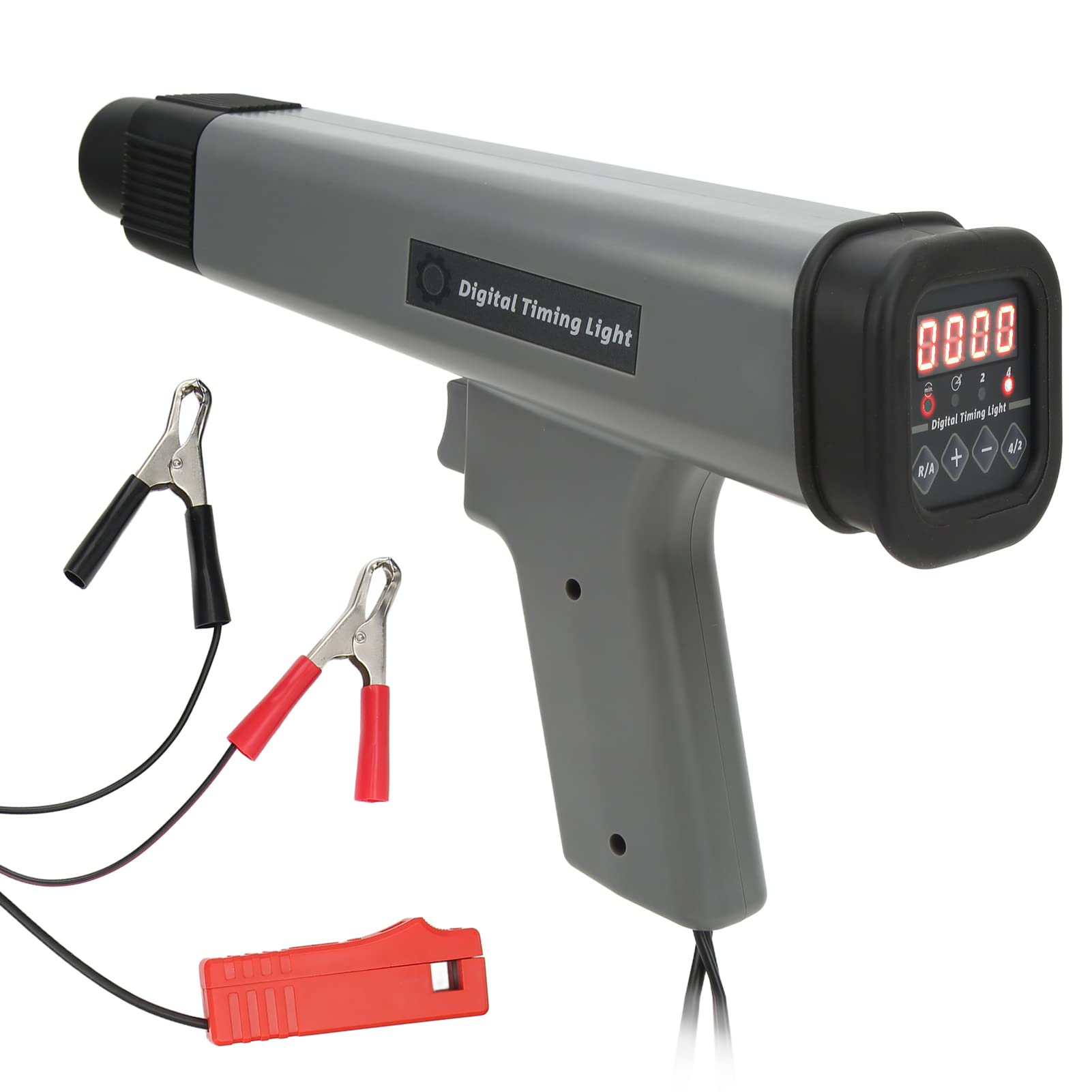 12V Digital Engine Timing Light Gun - Inductive Strobe Timing Tool for Cars, Motorcycles & Marine Engines | Perfect for DIY Auto Repair, Tune-Ups & Performance Checks