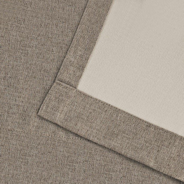 Linen Blackout Curtains for Bedroom - Washable Thermal Insulated Room Darkening Window Drapes Panel Set - Perfect for Nursery, Home Theater & Light Sleepers