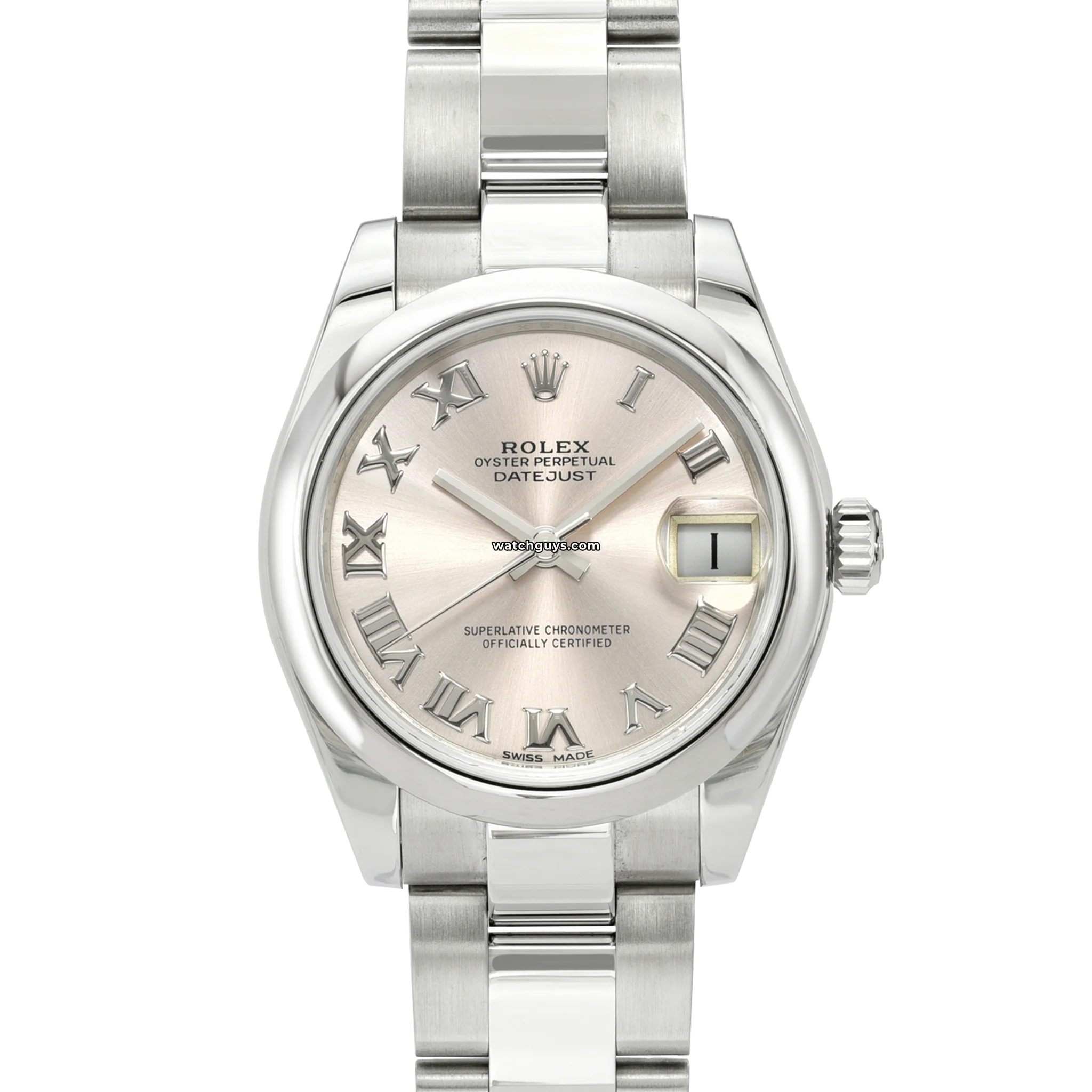 Rolex Datejust 178240 Women's Watch - Pink Dial, Roman Numerals, Oyster Bracelet - Luxury Dress Watch for Business & Formal Occasions