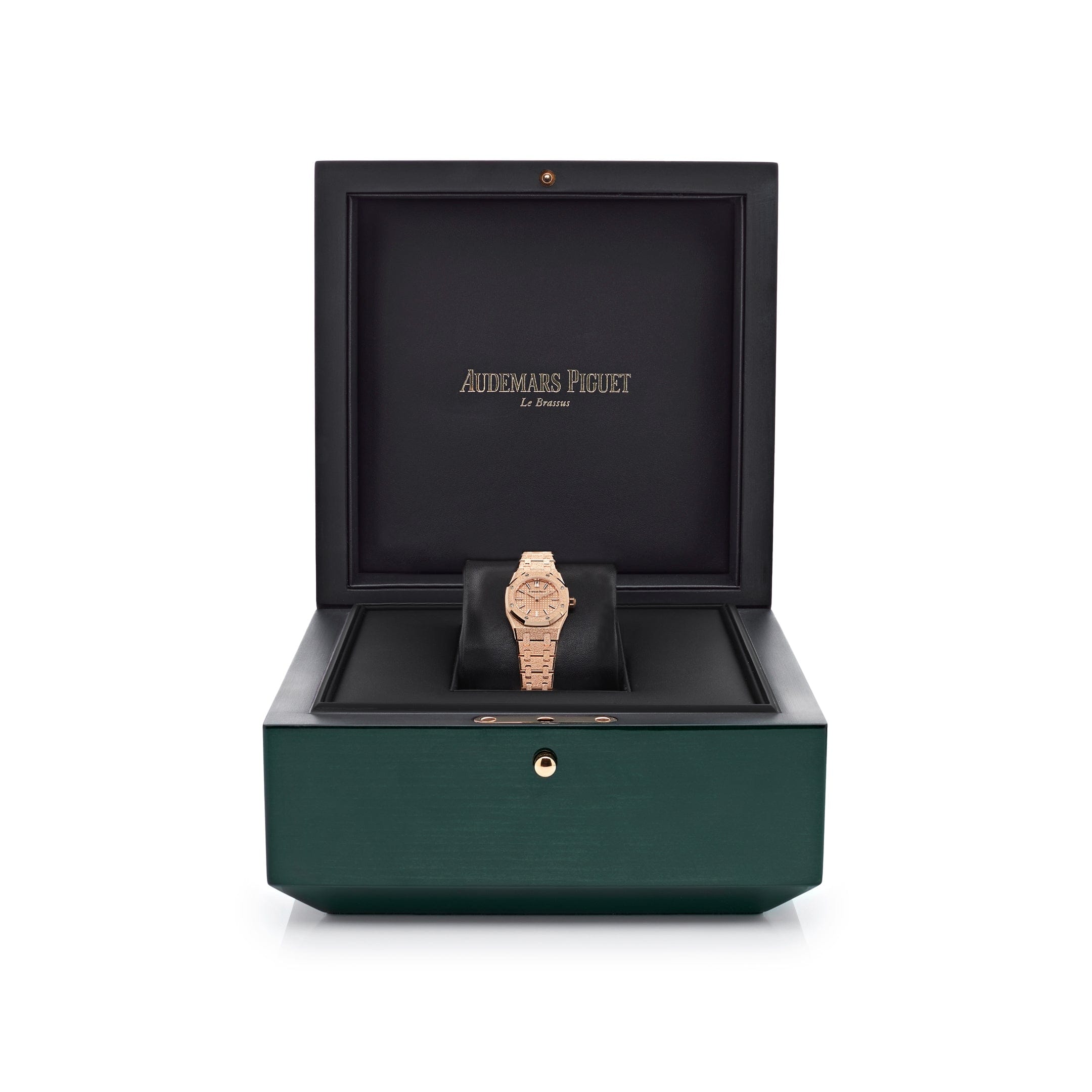 Audemars Piguet Royal Oak 67630OR.GG.1312OR.01 Mini Frosted Rose Gold Quartz Watch for Women - Luxury Dress Watch for Special Occasions & Formal Events (2024 Model)