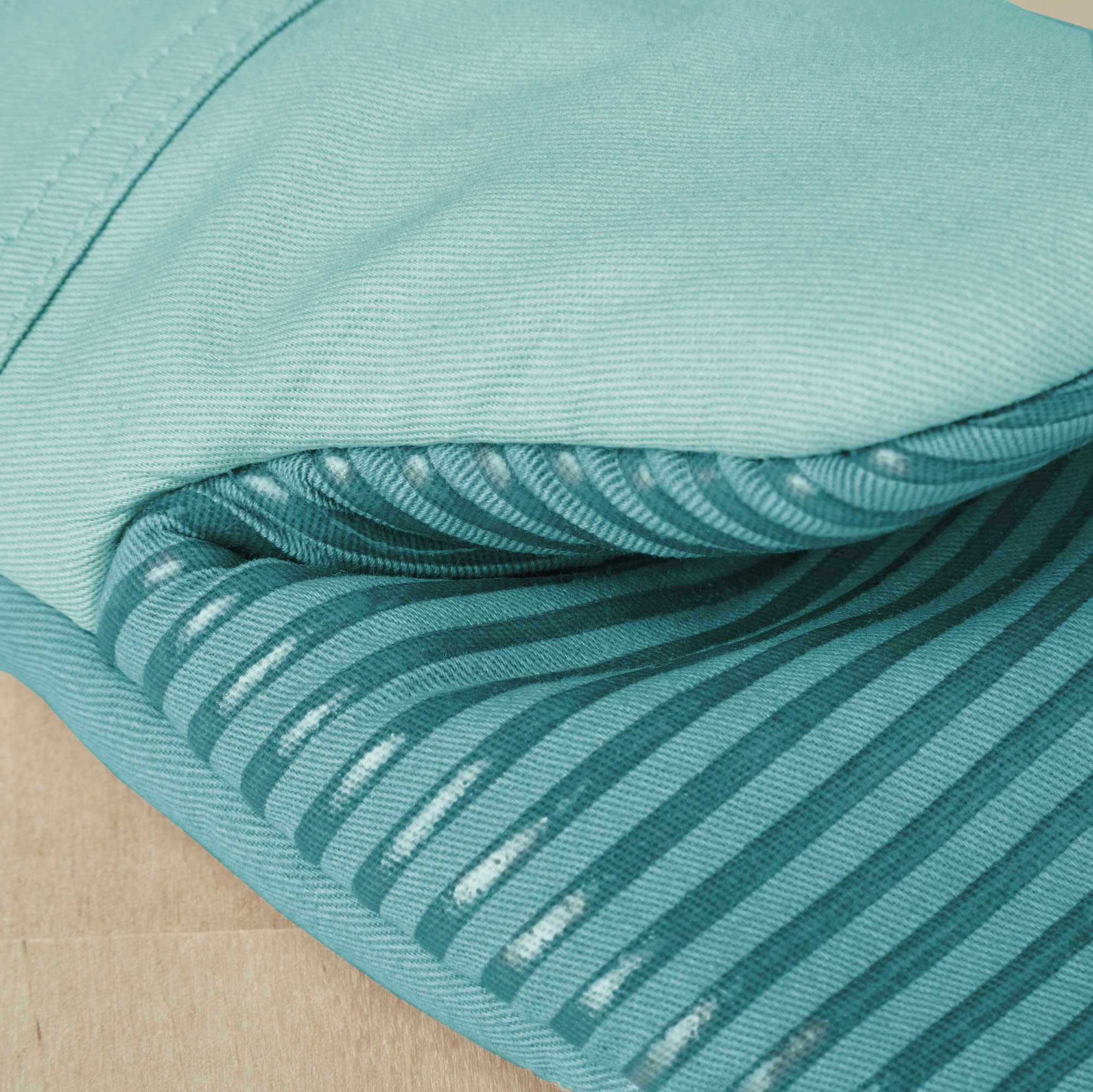 KitchenAid Beacon Two-Tone Non-Slip Mini Oven Mitt Set - Aqua Sky, 5.5