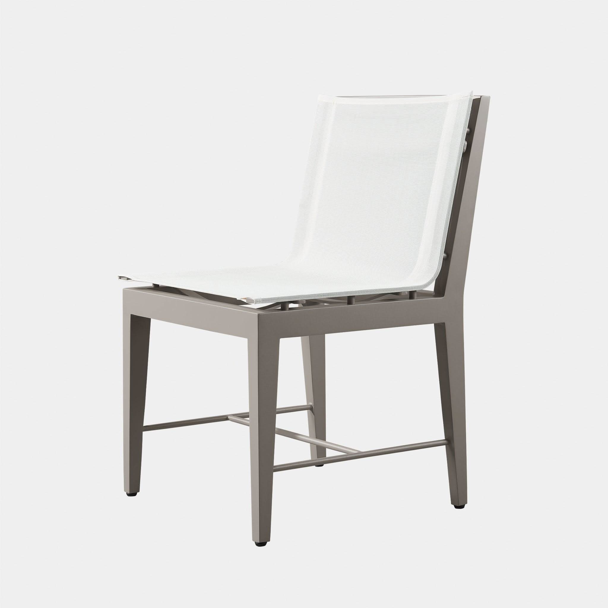 Byron Aluminum Dining Chair - Modern Outdoor & Indoor Dining Furniture for Patio, Garden, Restaurant & Home Decor