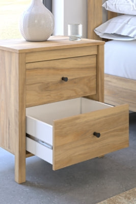 Bermacy Nightstand - Modern Bedside Table with Storage Drawer, Wooden End Table for Bedroom, Living Room, and Office - Perfect for Holding Lamps, Books, and Essentials
