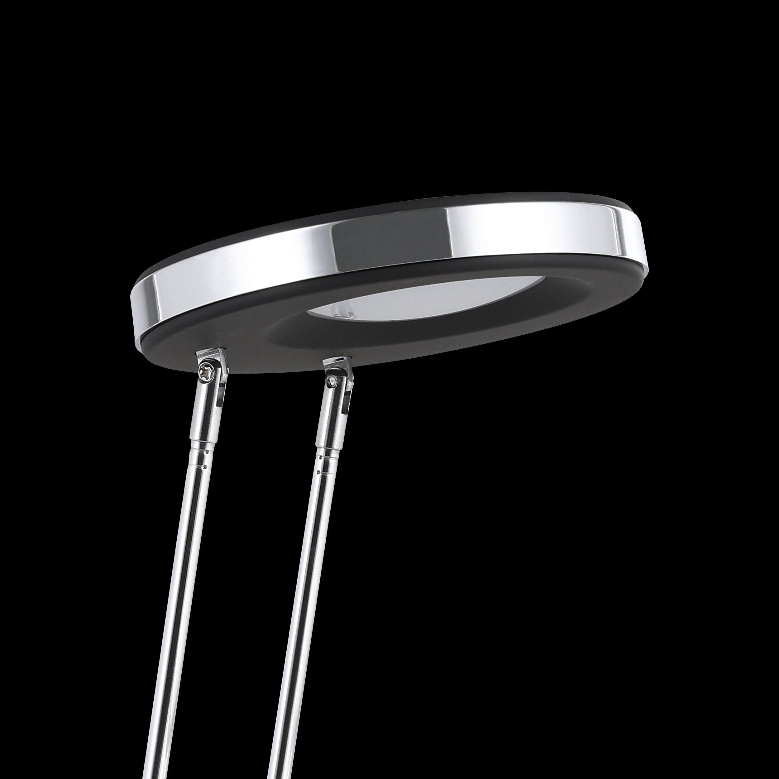 Eglo Gexo Modern LED Table Lamp - Chrome & Black Finish - Energy Efficient Desk Light for Home Office, Bedroom, or Living Room Decor