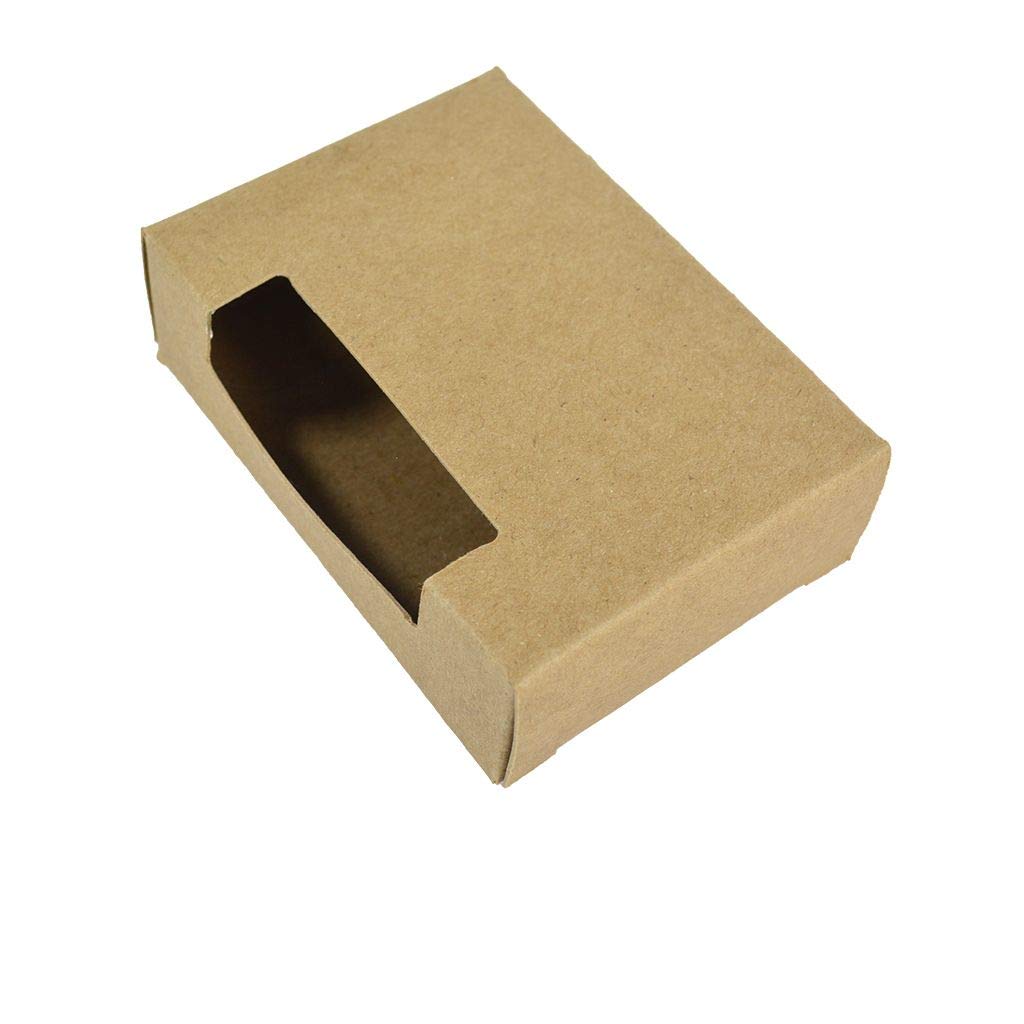 1,000 Count Kraft Top Window Soap Boxes for Homemade Soap Packaging | 100% Recycled Eco-Friendly Soap Making Supplies | Made in USA | Perfect for Handmade Soaps, Wedding Favors & Small Business Packaging