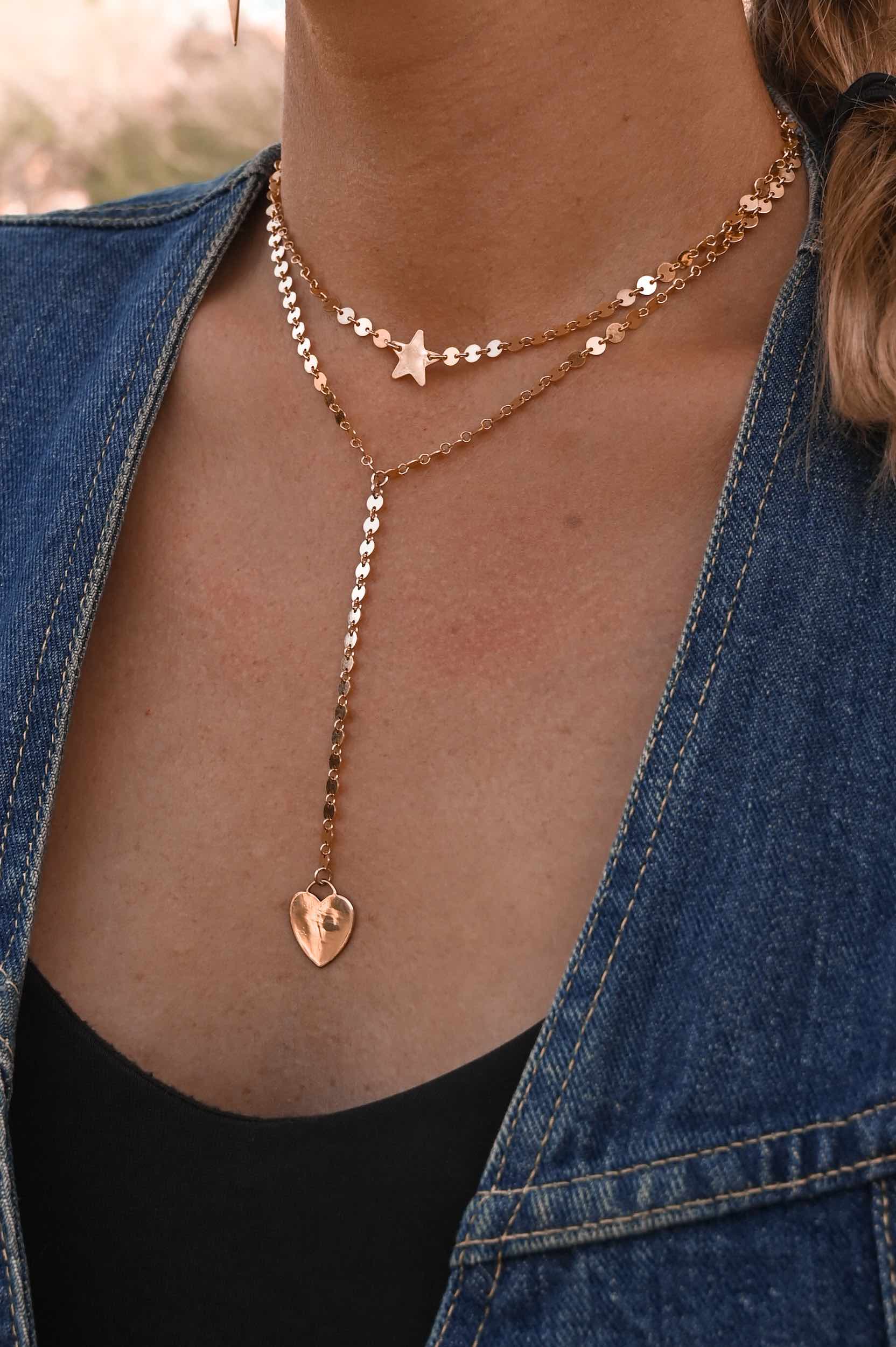 A Star Is Born Gold Necklace - Elegant 14K Gold Pendant for Women | Perfect Gift for Birthday, Anniversary & Valentine's Day | Jewelry for Everyday Wear & Special Occasions