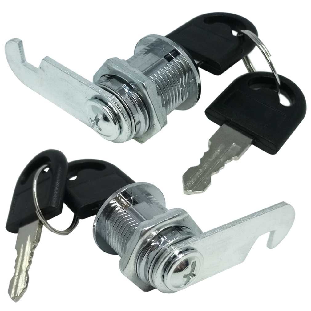 16mm Cabinet Keyed Cam Locks (4 Pack) - Secure Cylinder Locks for Drawers, Doors, Mailboxes & Tool Boxes - Ideal for Home, Office & Workshop Security