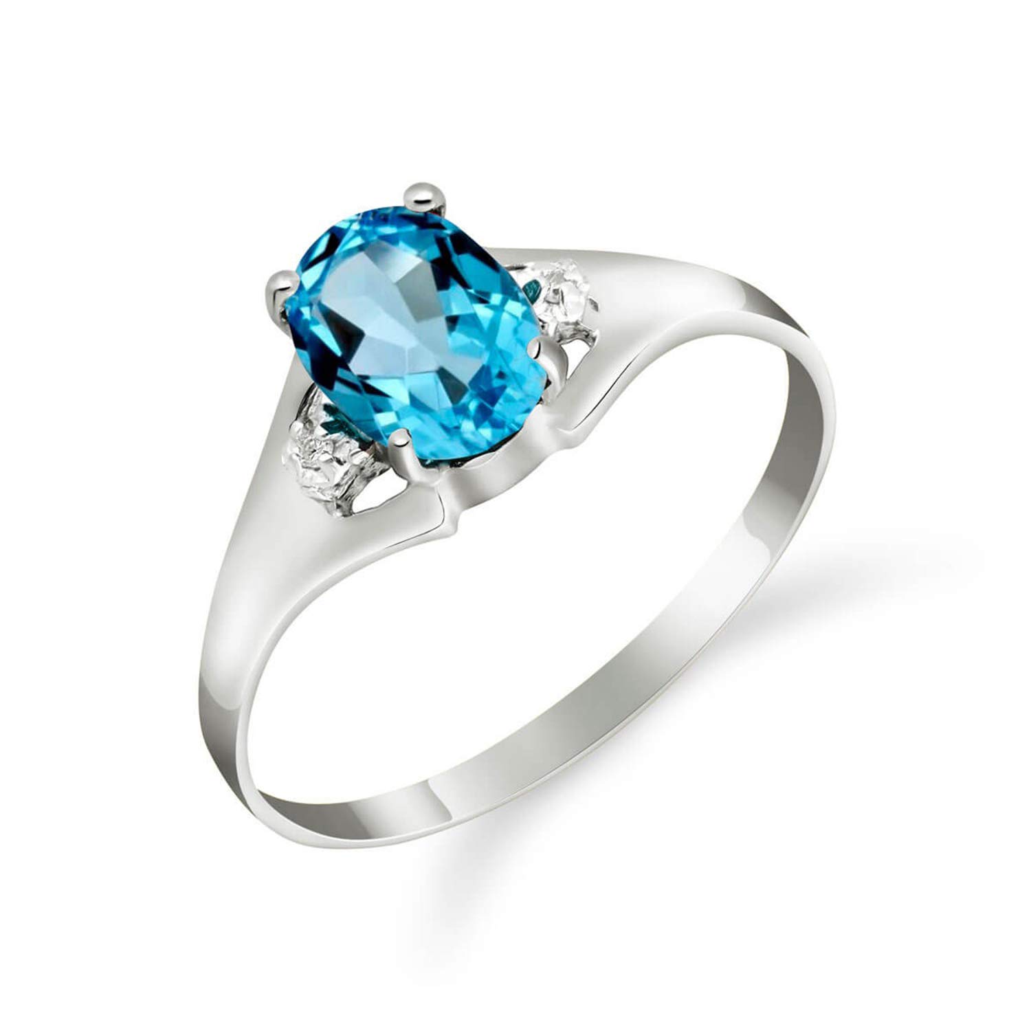 14K Yellow, White & Rose Gold Galaxy GG Ring with Natural Diamonds & Blue Topaz - Elegant Jewelry for Weddings, Anniversaries & Special Occasions