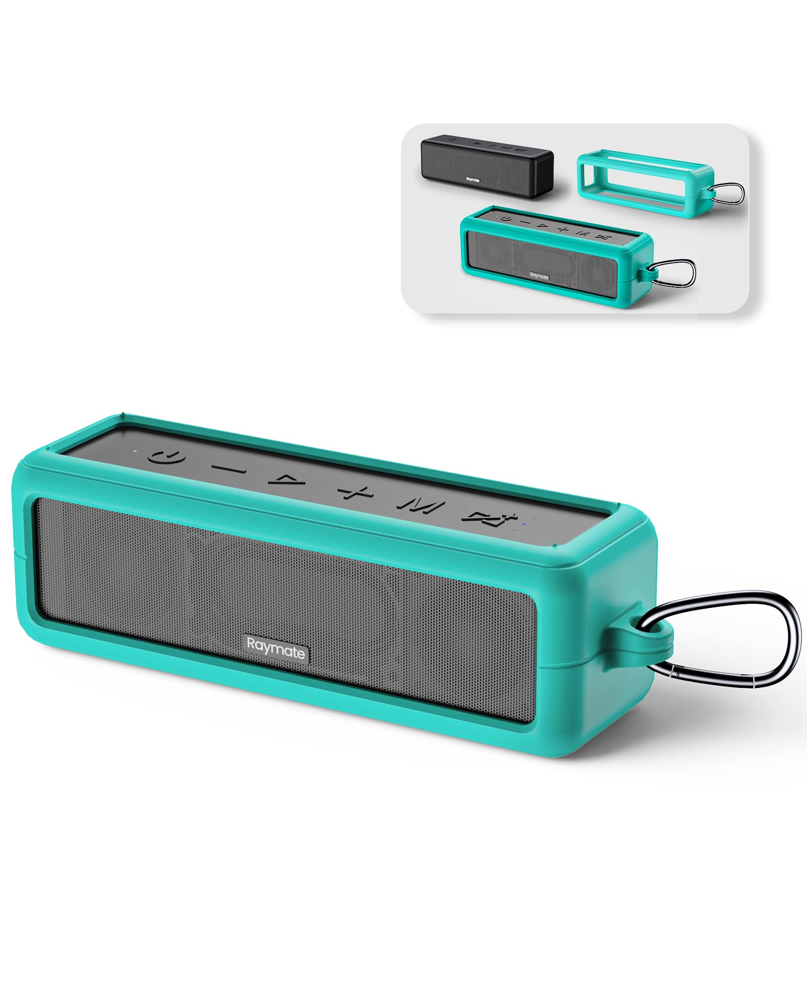 Raymate Bluetooth Speakers - HiFi Stereo Sound with DSP, 30W IPX7 Waterproof, Wireless Bluetooth 5.0, 1000mins Playtime, Portable Speaker for Home, Outdoor, Party, Travel, and Camping