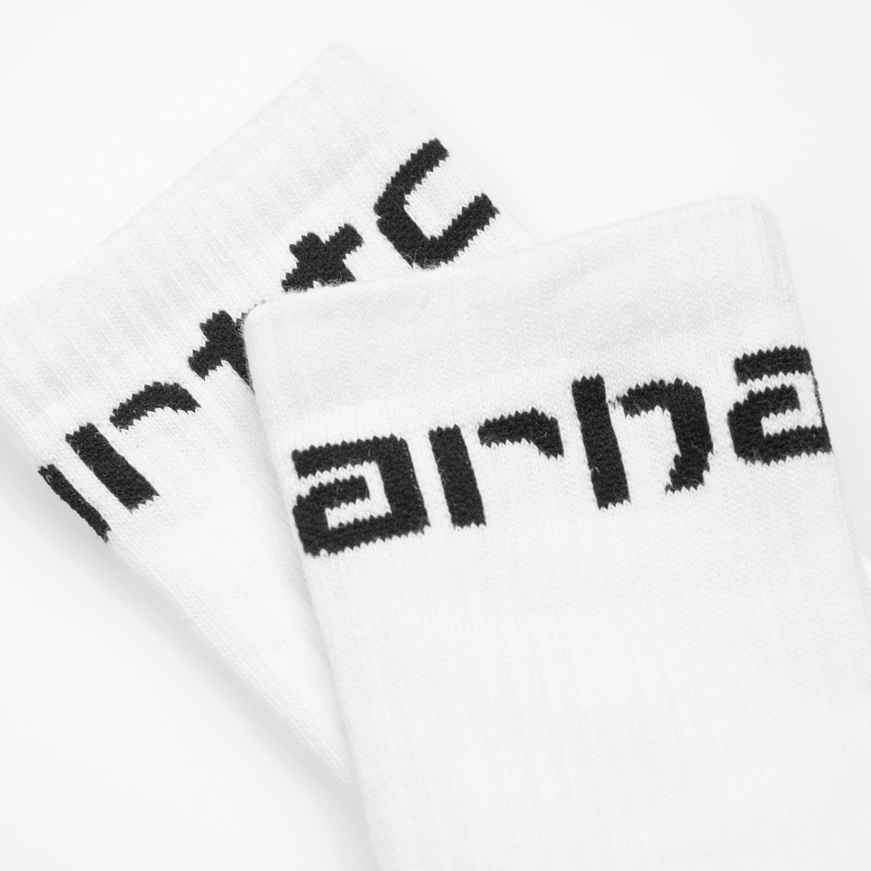Carhartt Men's Work Socks - Durable Cotton Crew Socks for Construction, Hiking & Outdoor Activities (White)