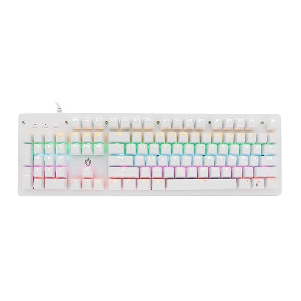 RGB Backlit Mechanical Gaming Keyboard - 104 Key USB Wired Keyboard with Soft Touch for PC/Laptop | Perfect for Gaming, Office Work & Typing | Portable Design for Home & Travel Use