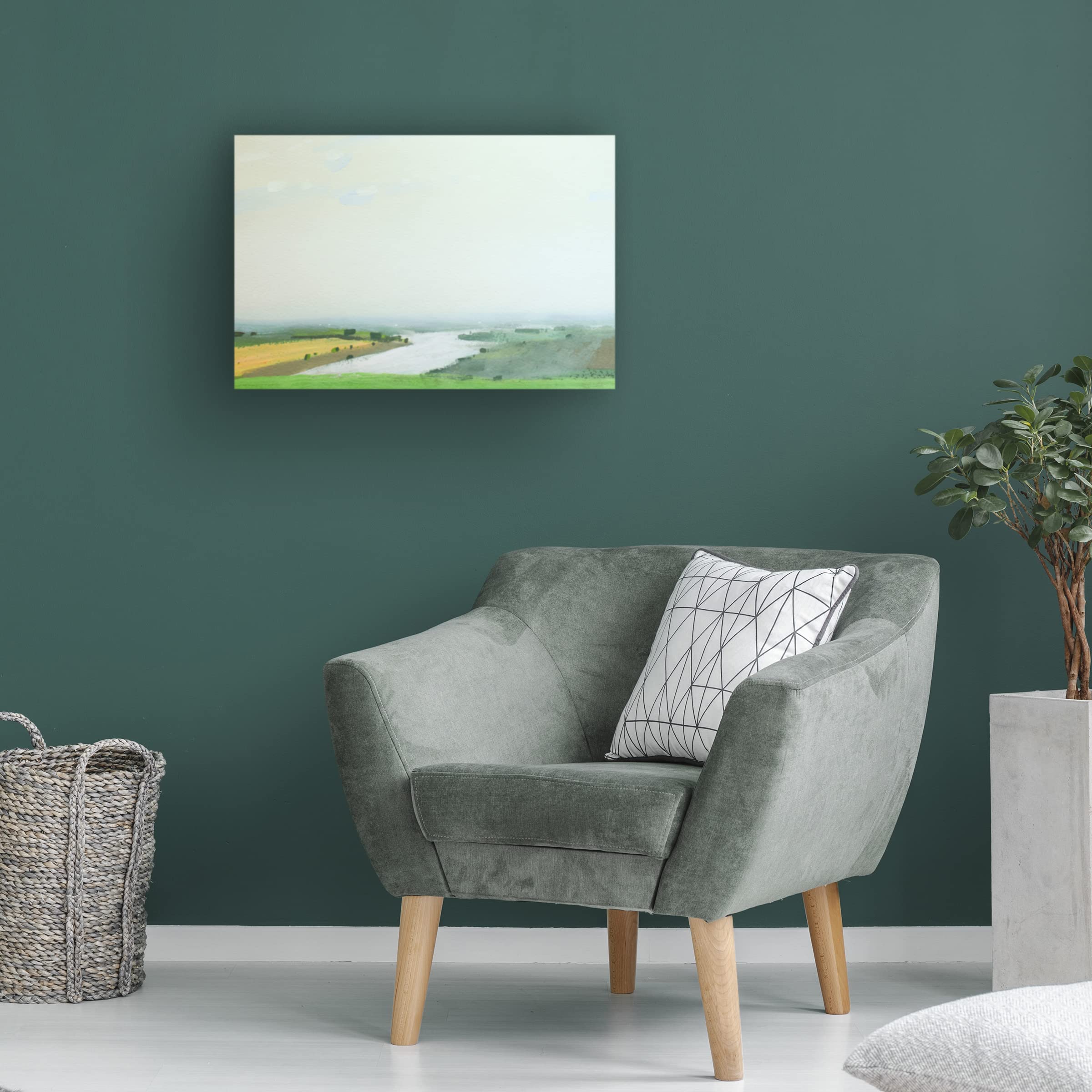 Trademark Fine Art 'Vodobud' Canvas Wall Art Painting by Igor Nekraha - Modern Home Decor for Living Room, Bedroom & Office