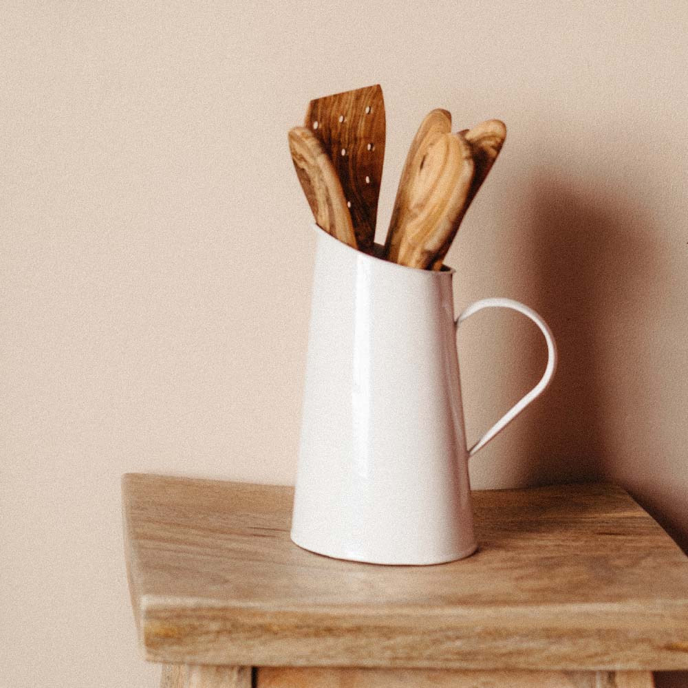 Vintage Style Ceramic Chalkboard Jug - Perfect for Home Decor, Kitchen Storage & DIY Craft Projects