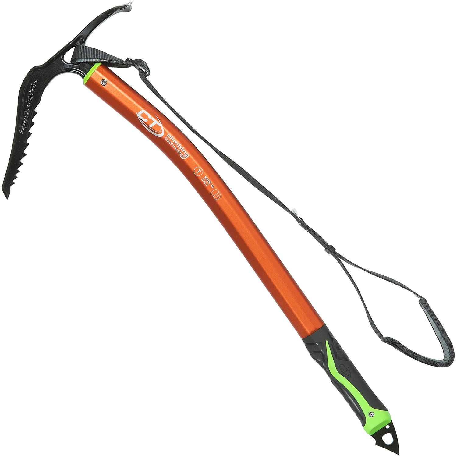 Dron Plus 3i80459zyvfctst Ice Axe - Orange/Black - One Size - Perfect for Mountain Climbing, Hiking & Winter Outdoor Adventures