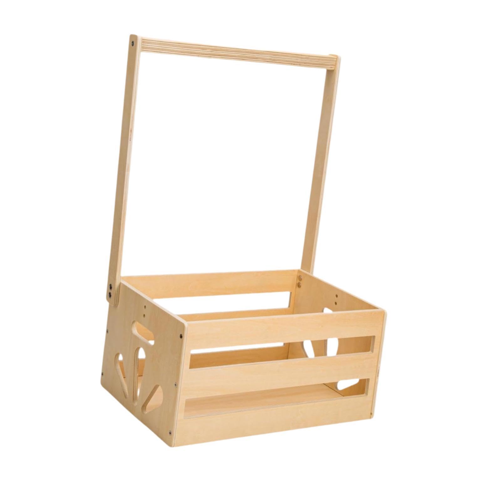 JWQFBC Baby Shower Gift Crate Cabinet - Newborn Baby Hamper Basket with Handle for Boys & Girls | Perfect for Baby Showers, Hospital Visits & Nursery Storage
