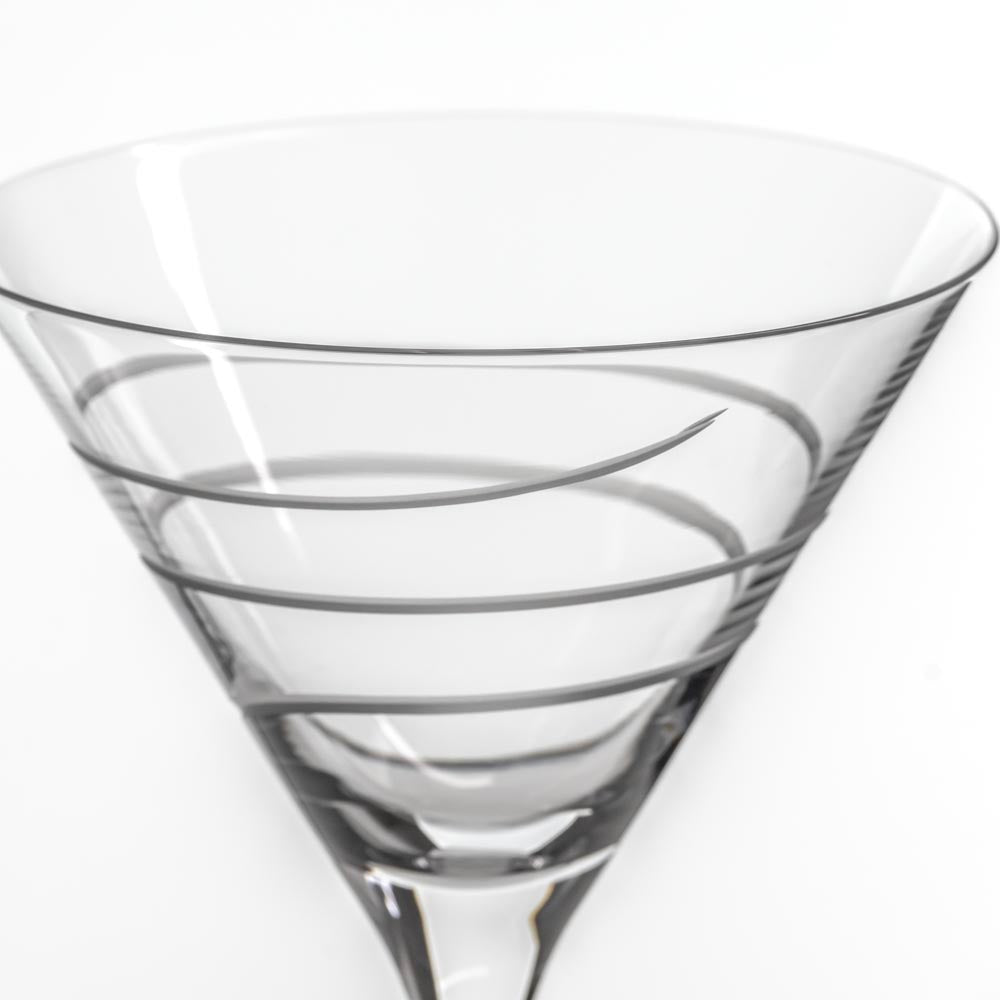 Premium 10oz Twist Martini Glasses Set of 12 - Elegant Cocktail Glasses for Martinis, Cosmopolitans & Mixed Drinks - Perfect for Home Bars, Parties & Entertaining