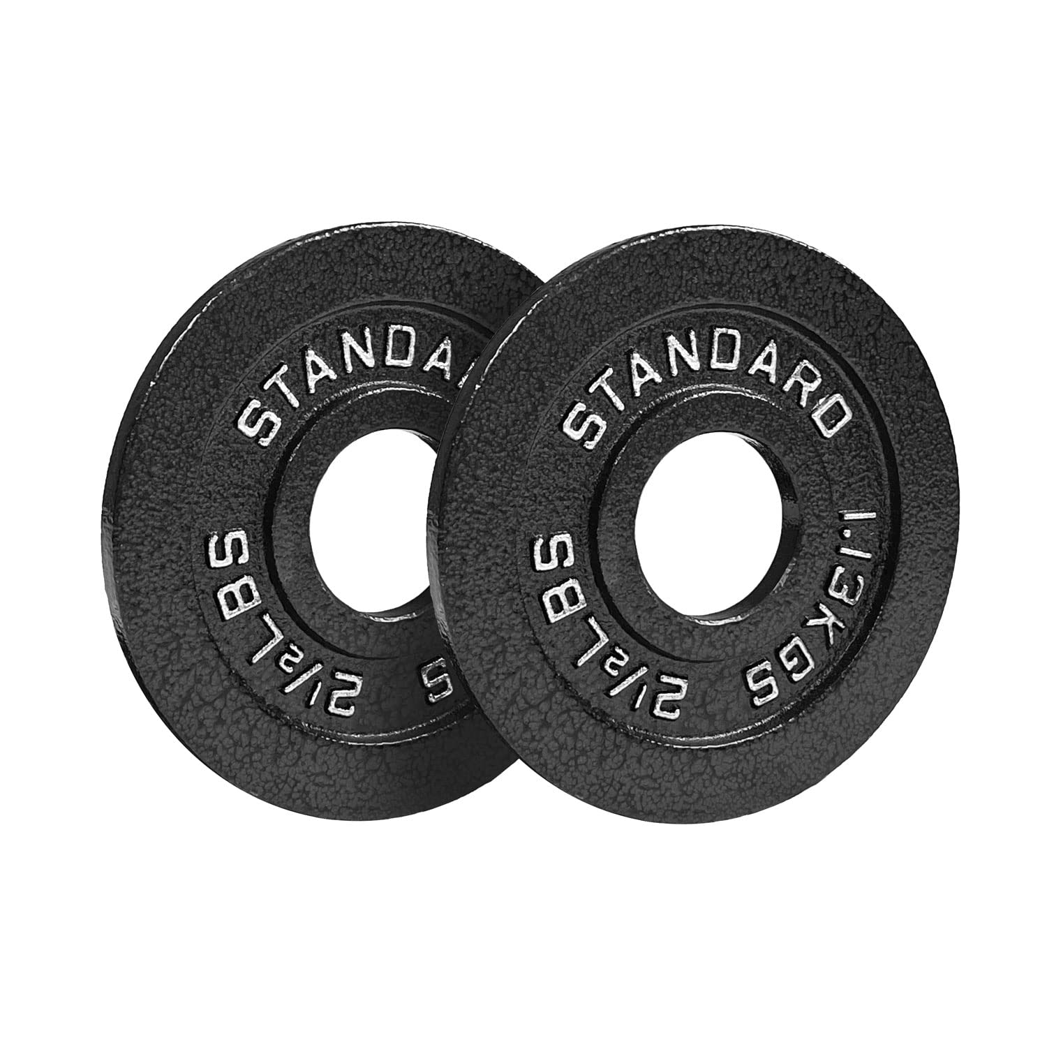 Premium Olympic Weight Plates 155lb Set - 35lb, 25lb, 10lb, 5lb & 2.5lb Coated Steel Plates for Powerlifting, CrossFit & Home Gym Workouts - Durable Olympic Standard Weightlifting Equipment for Strength Training
