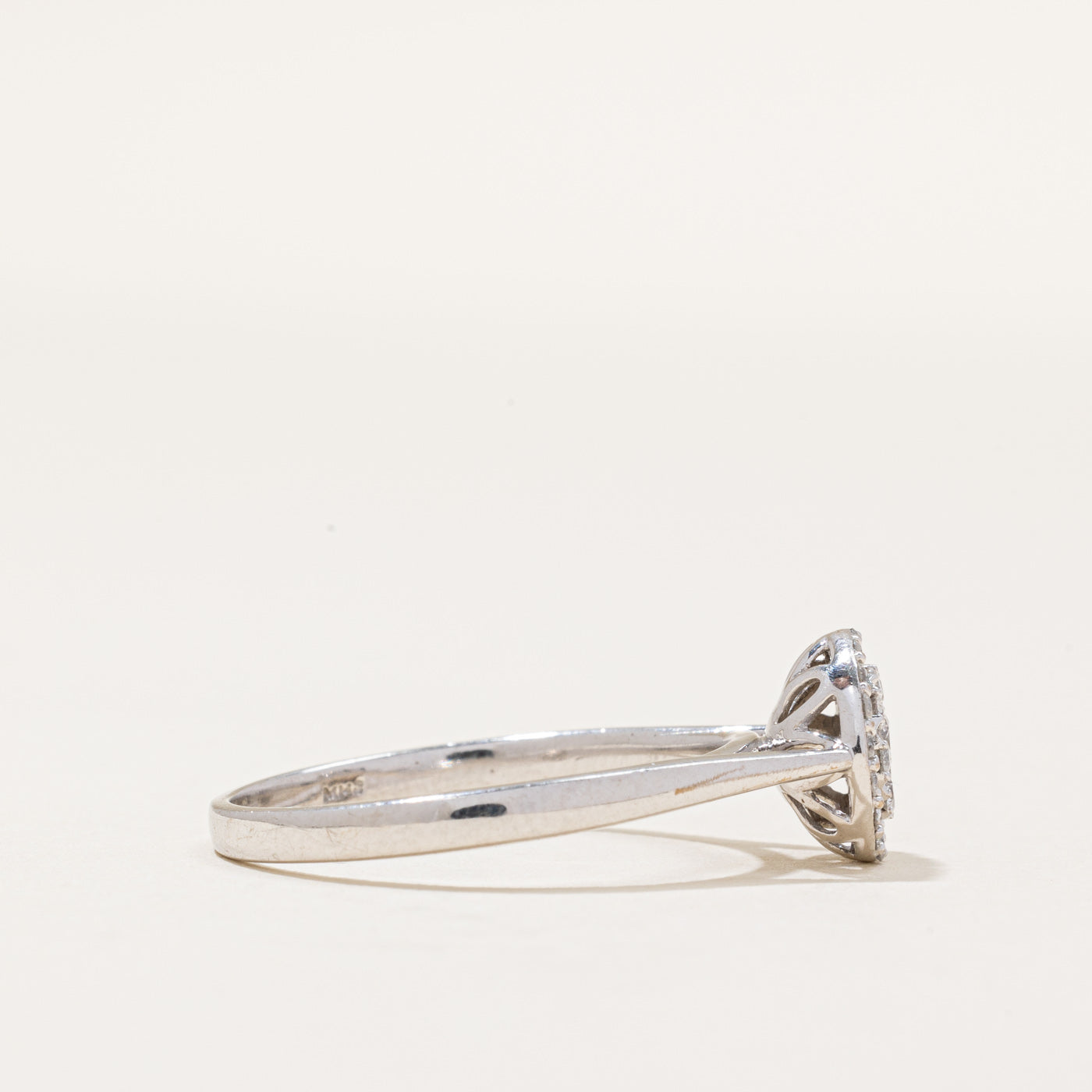 0.28ctw Diamond Cluster Ring for Women - Size 9.25 - Elegant Wedding, Engagement & Anniversary Jewelry Gift