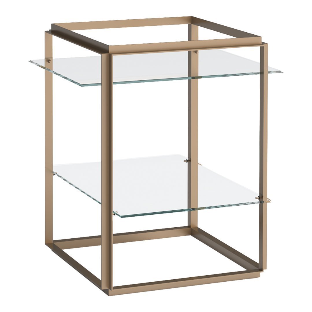 Florence Shelf Side Table - Modern End Table with Storage Shelf for Living Room, Bedroom, or Office - Perfect for Books, Plants, and Decor